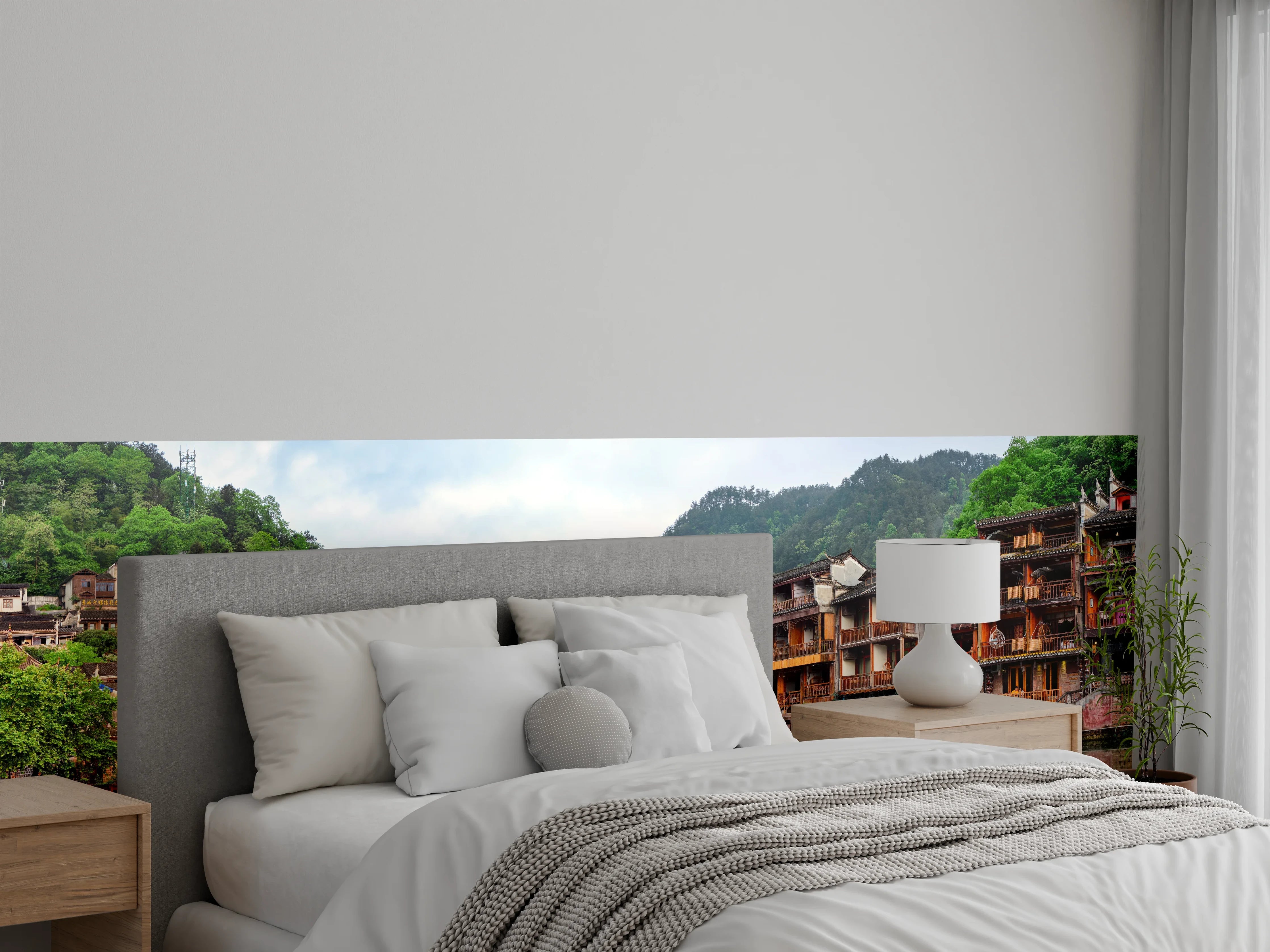 Wandverkleidung Schlafzimmer - Antike Stadt Feng Huang