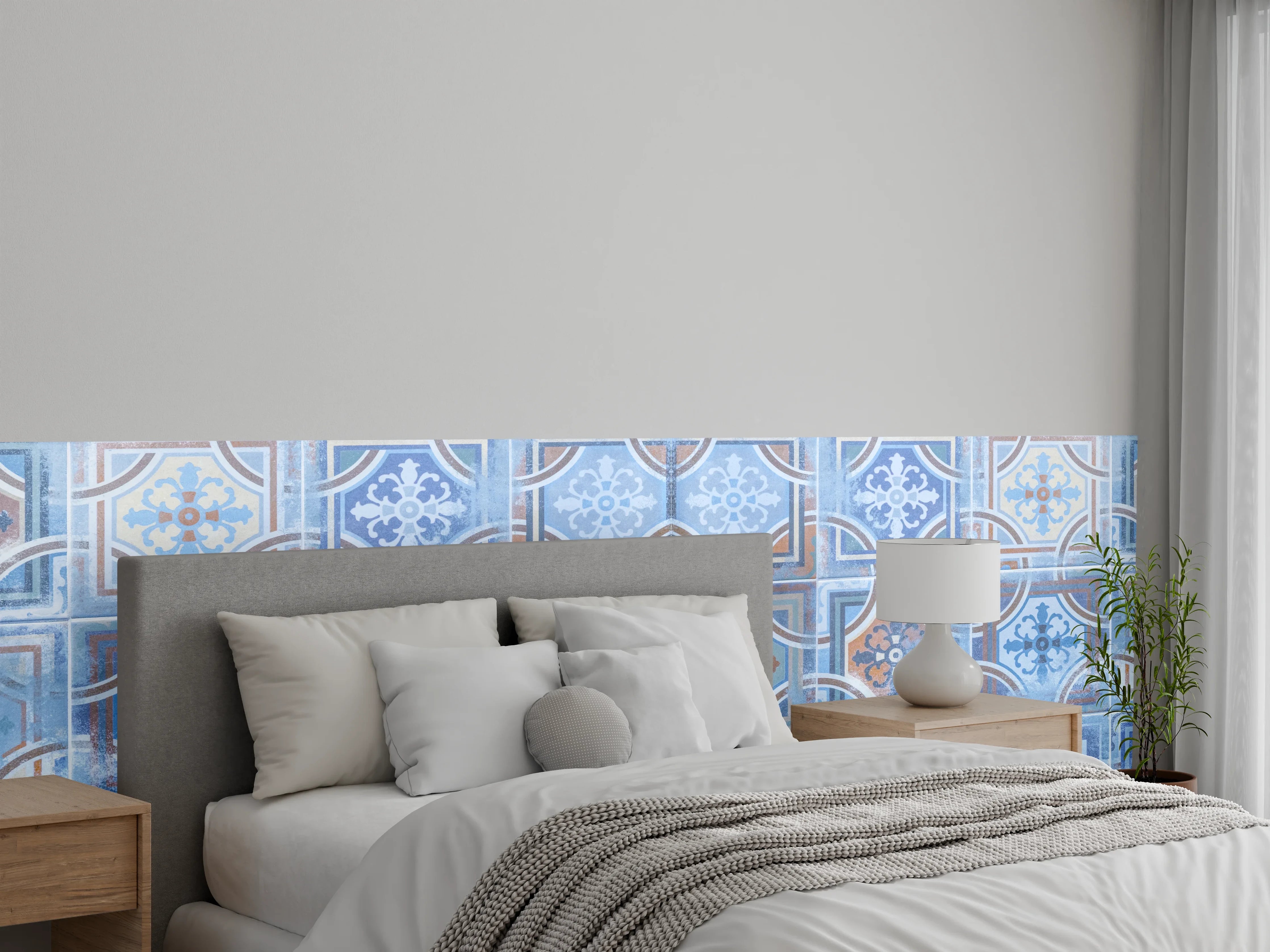 Wandverkleidung Schlafzimmer - Arabische Fliesen Textur