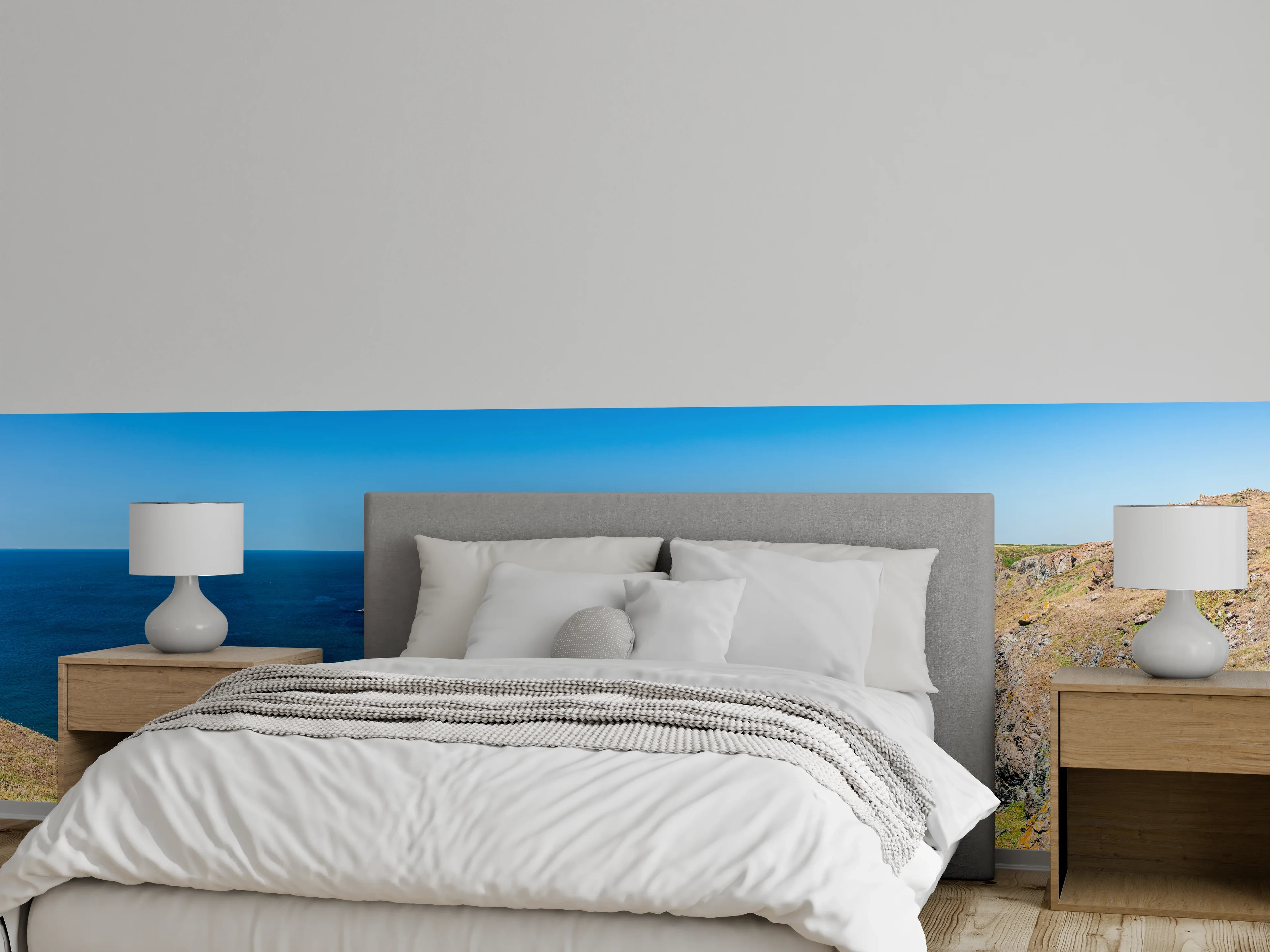 Wandverkleidung Schlafzimmer - Atemberaubende Küstenlandschaft Panorama