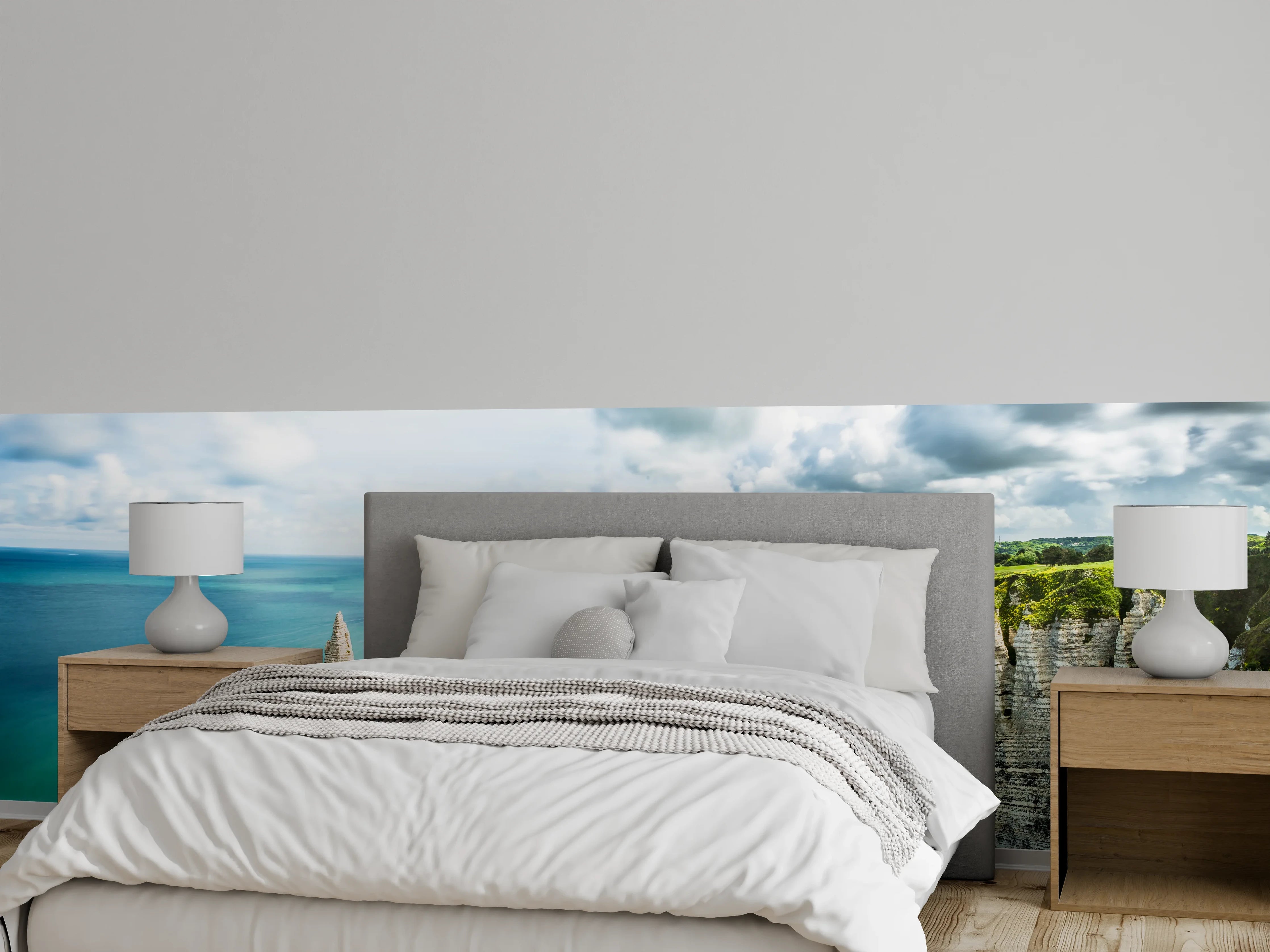 Wandverkleidung Schlafzimmer - Atemberaubende Steilküste mit Felsbogen