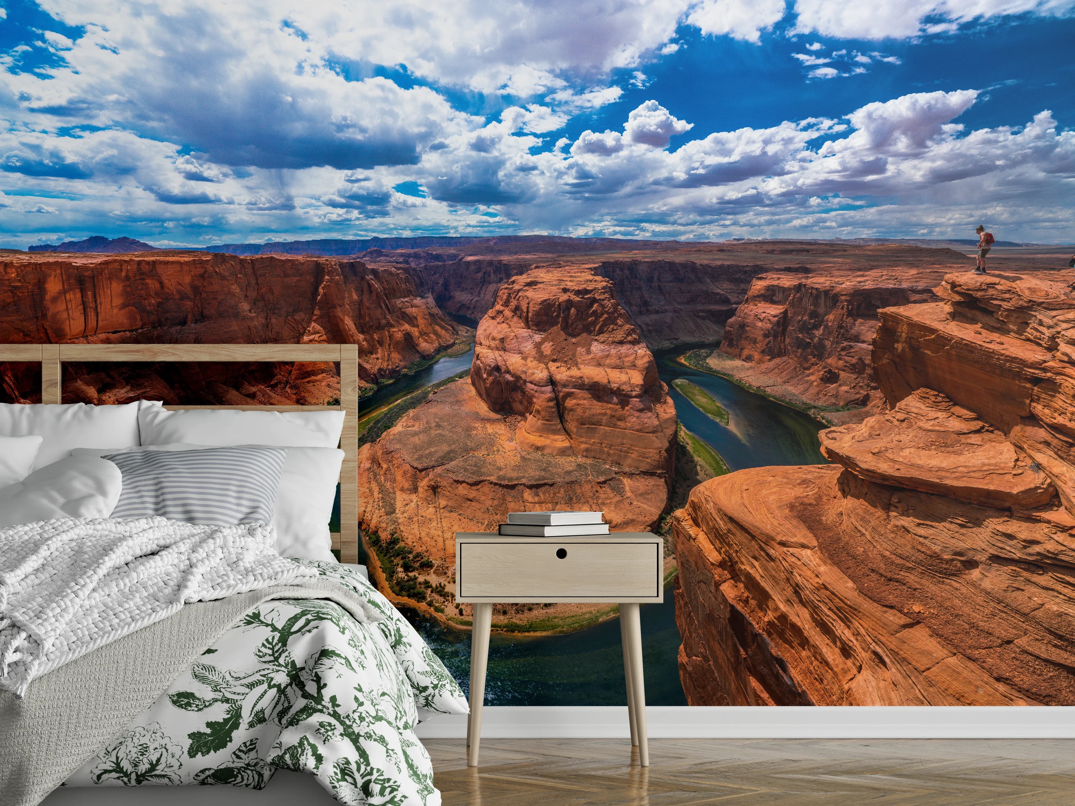 Wandverkleidung Schlafzimmer - Atemberaubende Wildwest-Schlucht Panorama