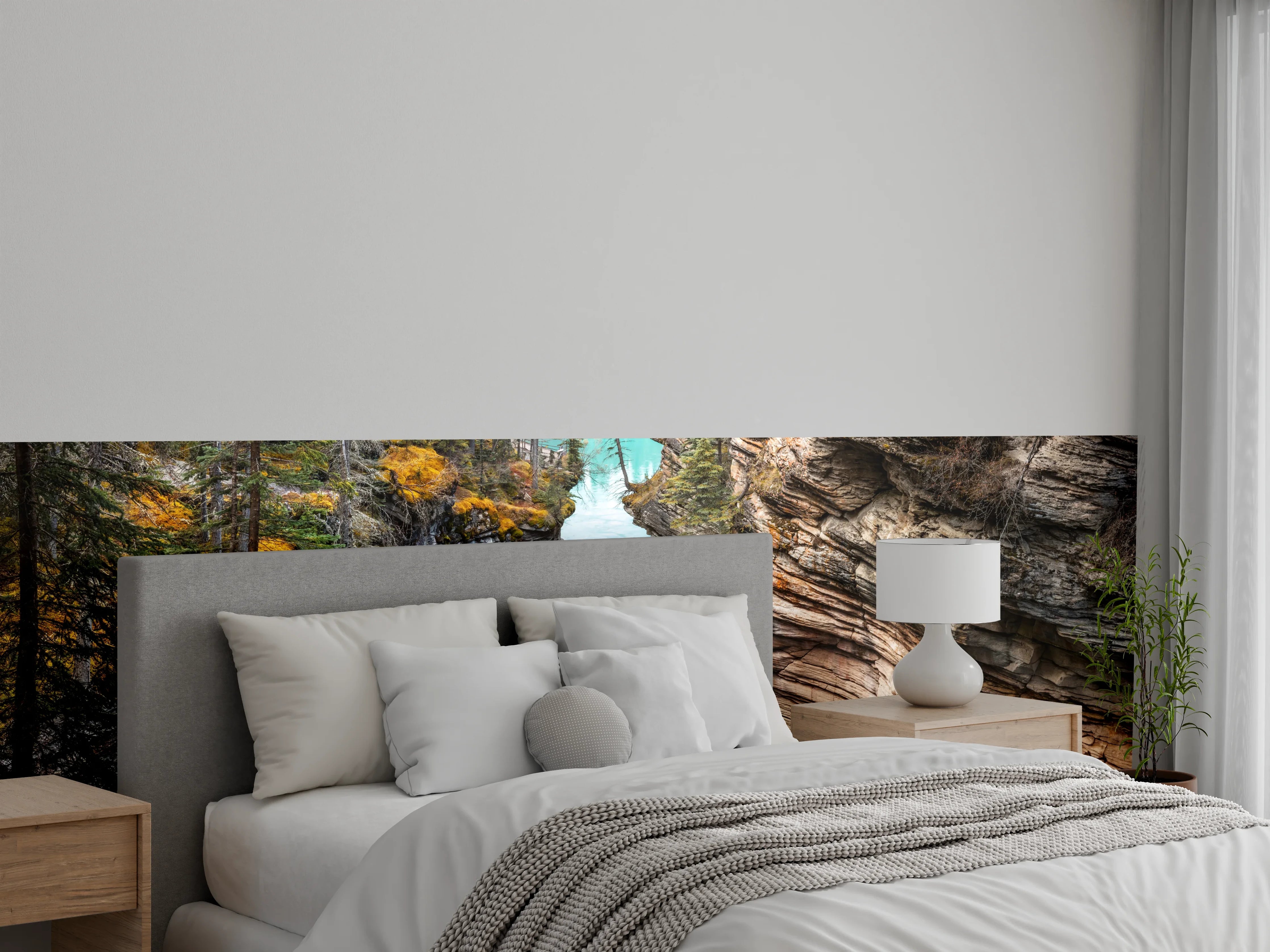 Wandverkleidung Schlafzimmer - Athabasca Wasserfälle - Kanada
