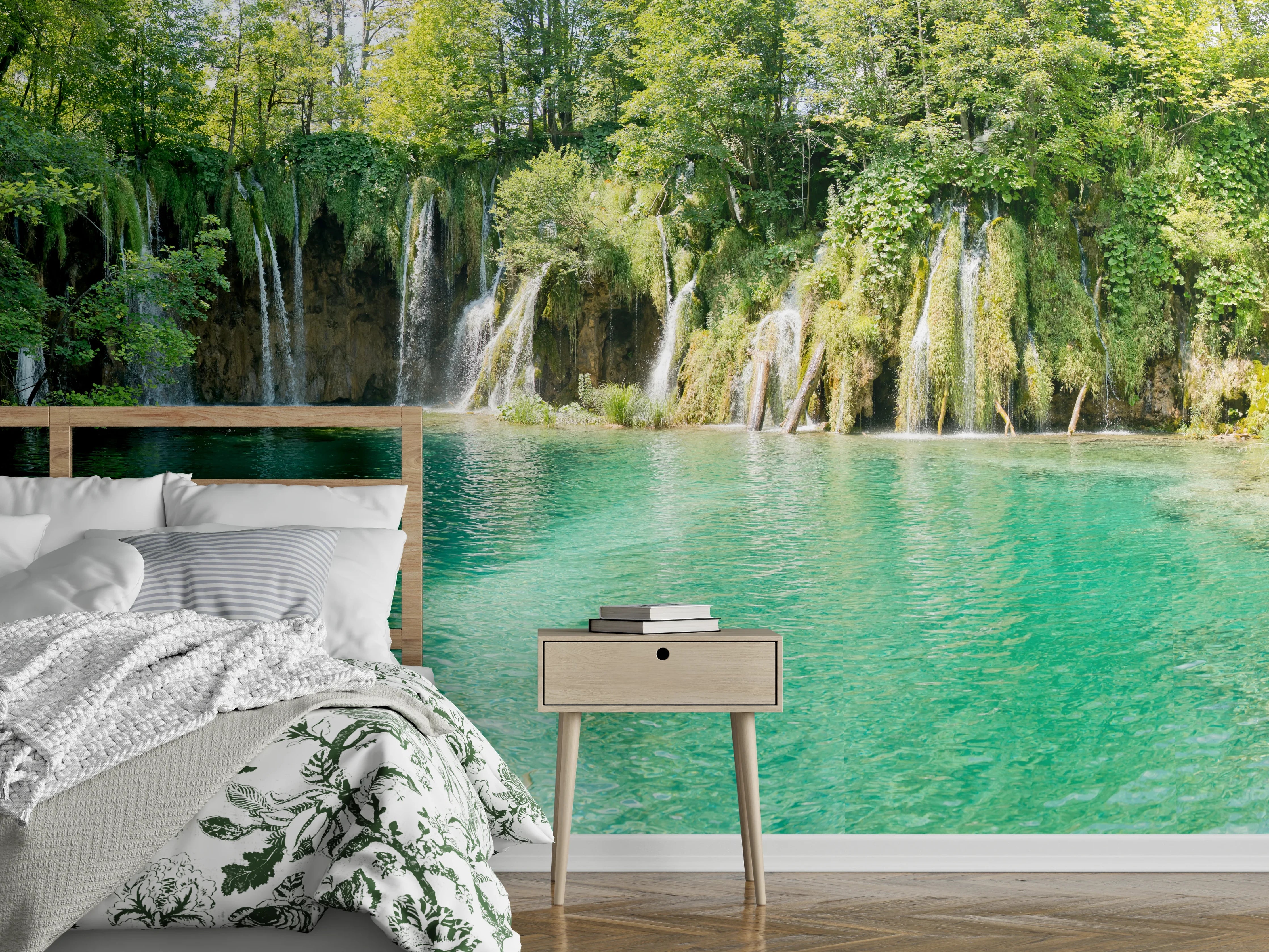 Wandverkleidung Schlafzimmer - Aussicht im Nationalpark Plitvicer Seen - Kroatien
