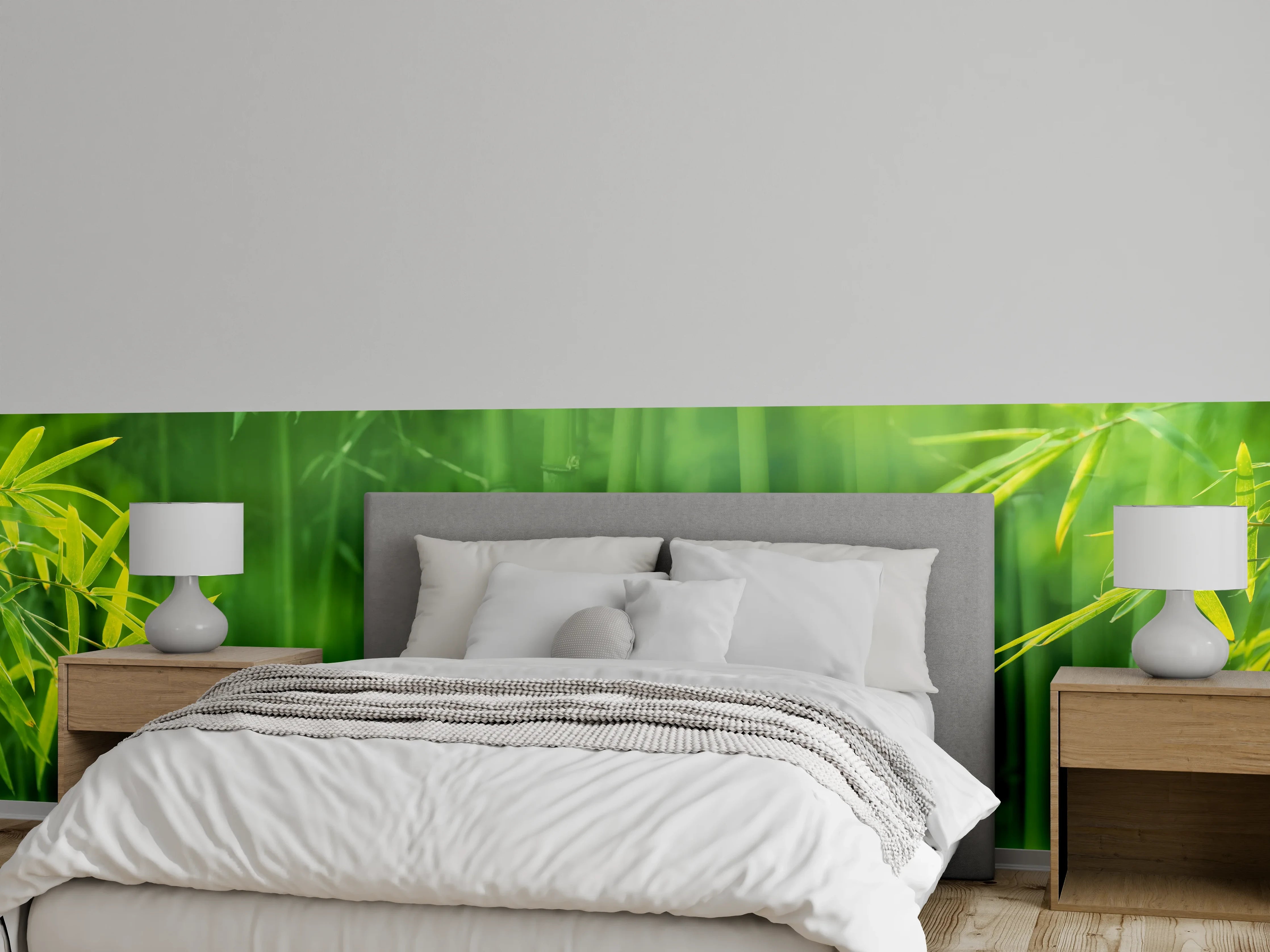 Wandverkleidung Schlafzimmer - Bambuswald