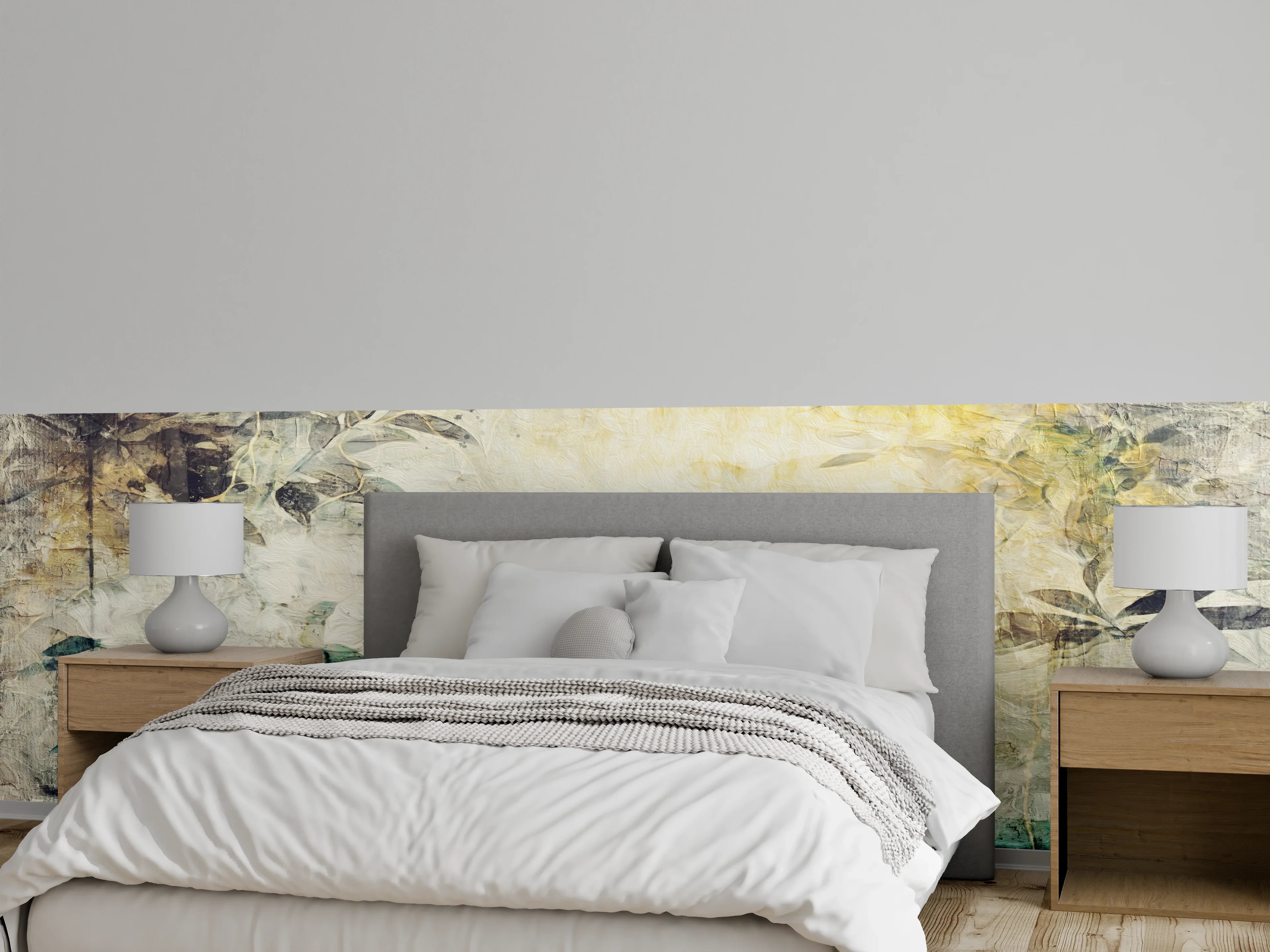 Wandverkleidung Schlafzimmer - Baumzweig Gemälde