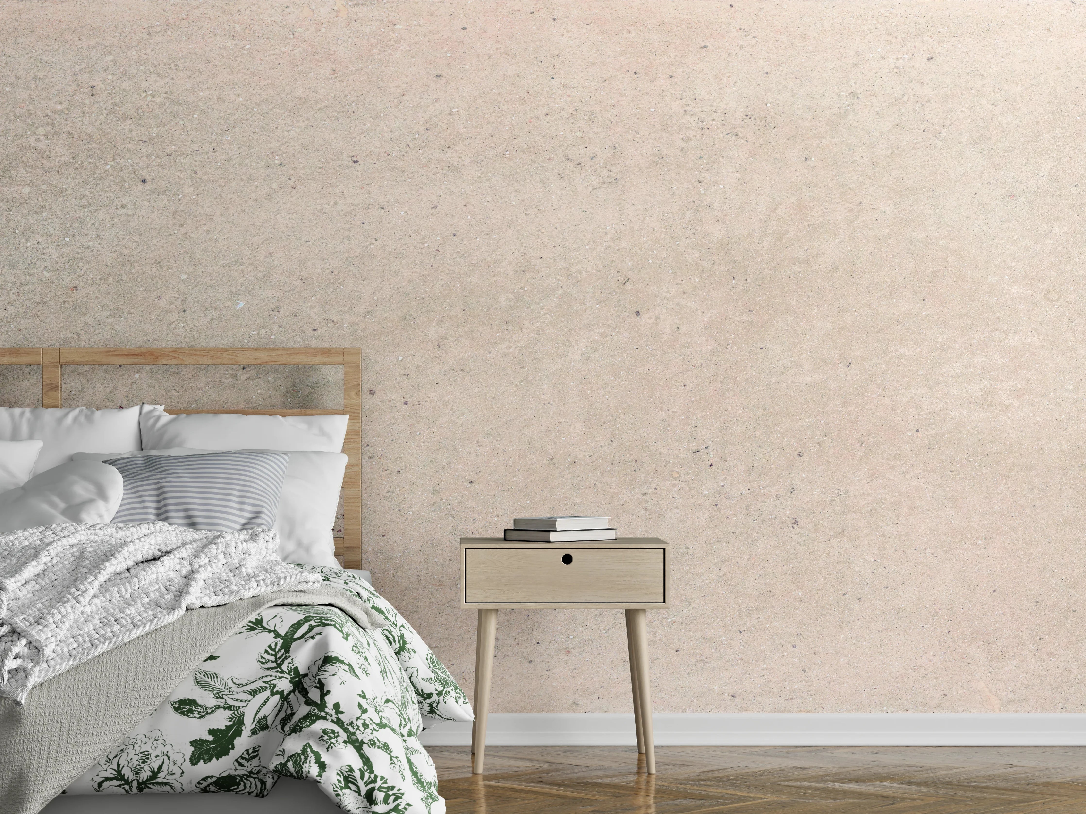 Wandverkleidung Schlafzimmer - Beige Betonhintergrund