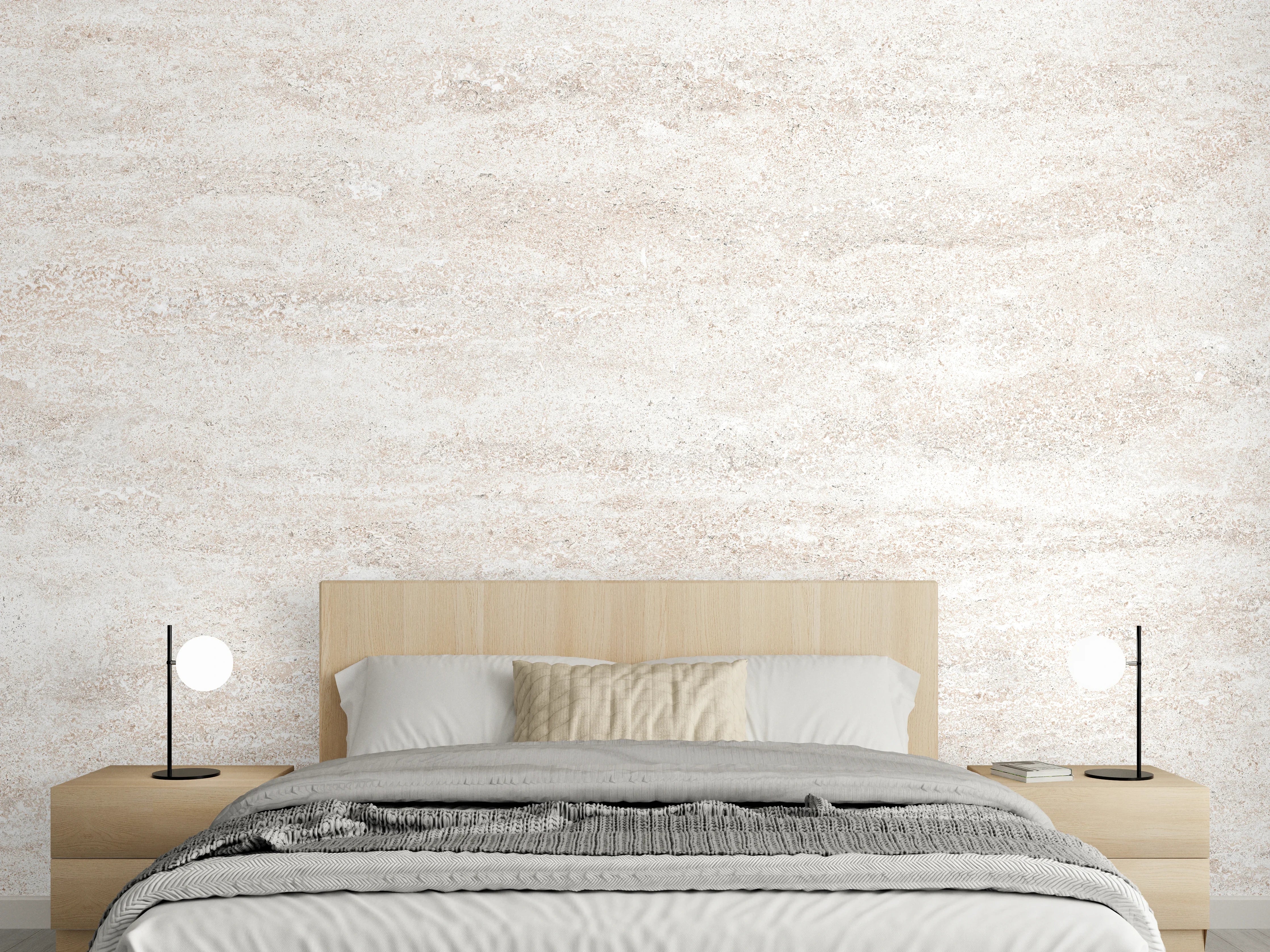 Wandverkleidung Schlafzimmer - Beige Marmor Textur