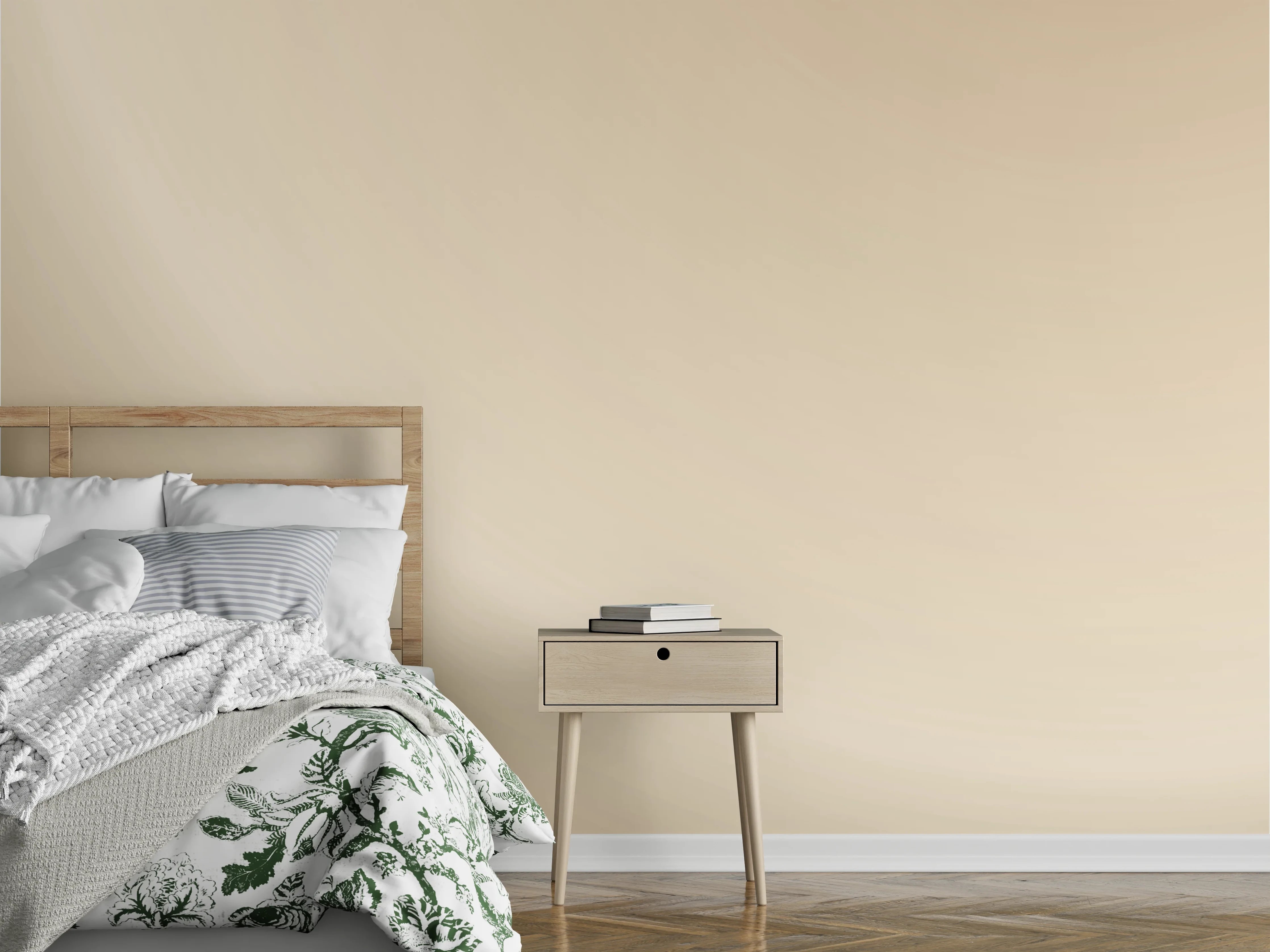 Wandverkleidung Schlafzimmer - Beige Verlauf Design modern