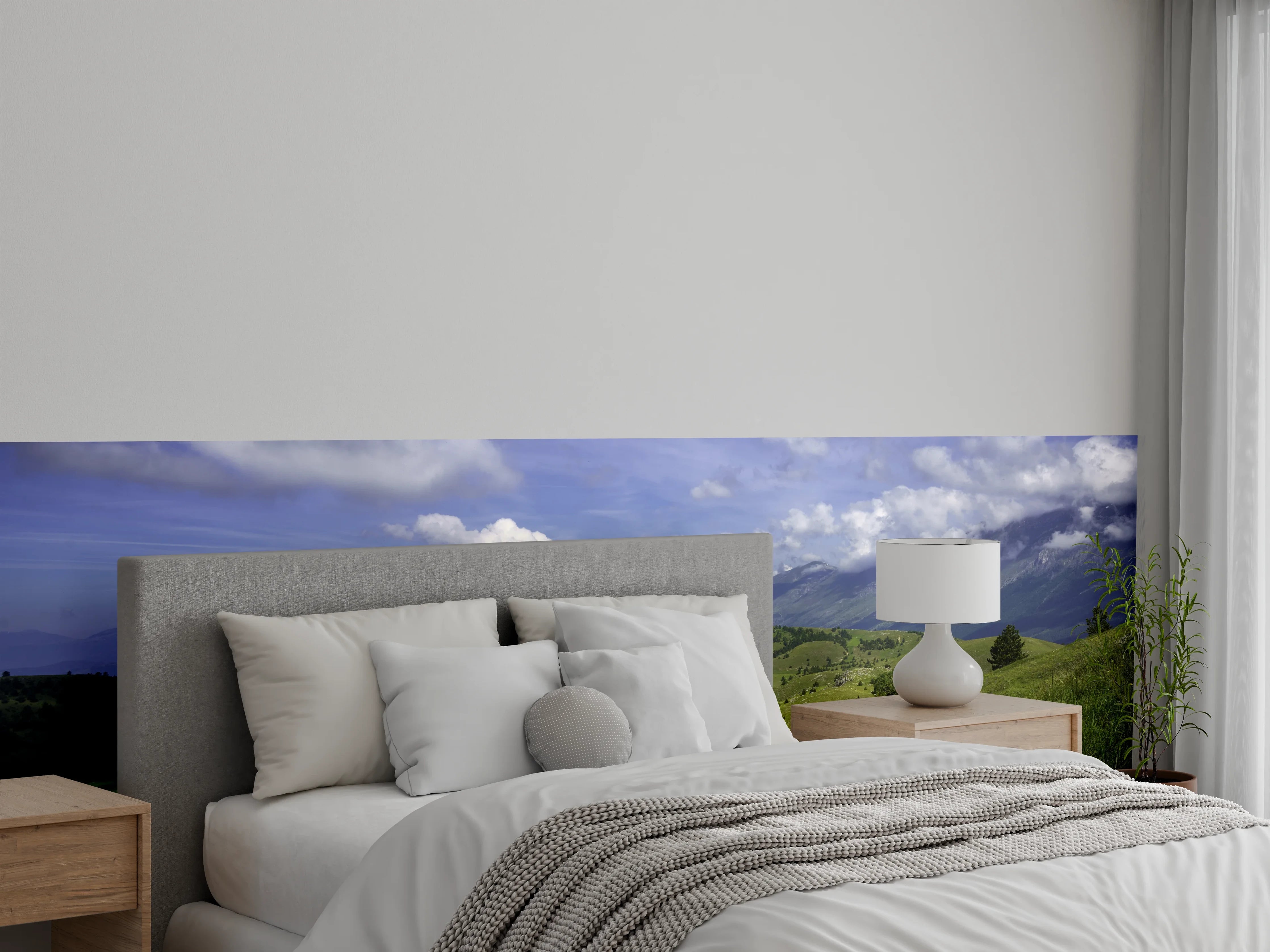 Wandverkleidung Schlafzimmer - Berglandschaft - Berglandschaft - Naturpark Gran Sasso