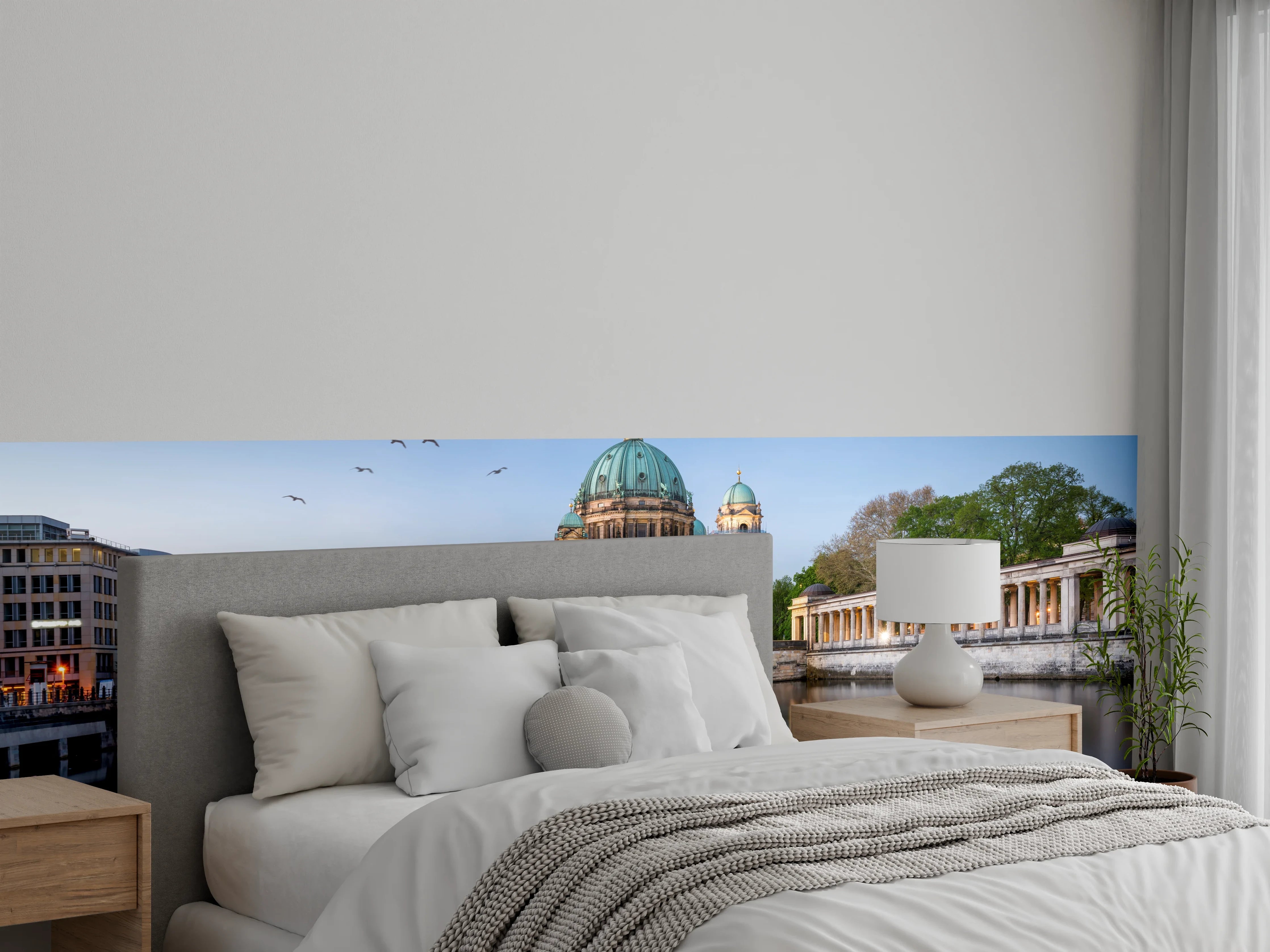 Wandverkleidung Schlafzimmer - Berliner Dom am Wasser bei Abenddämmerung