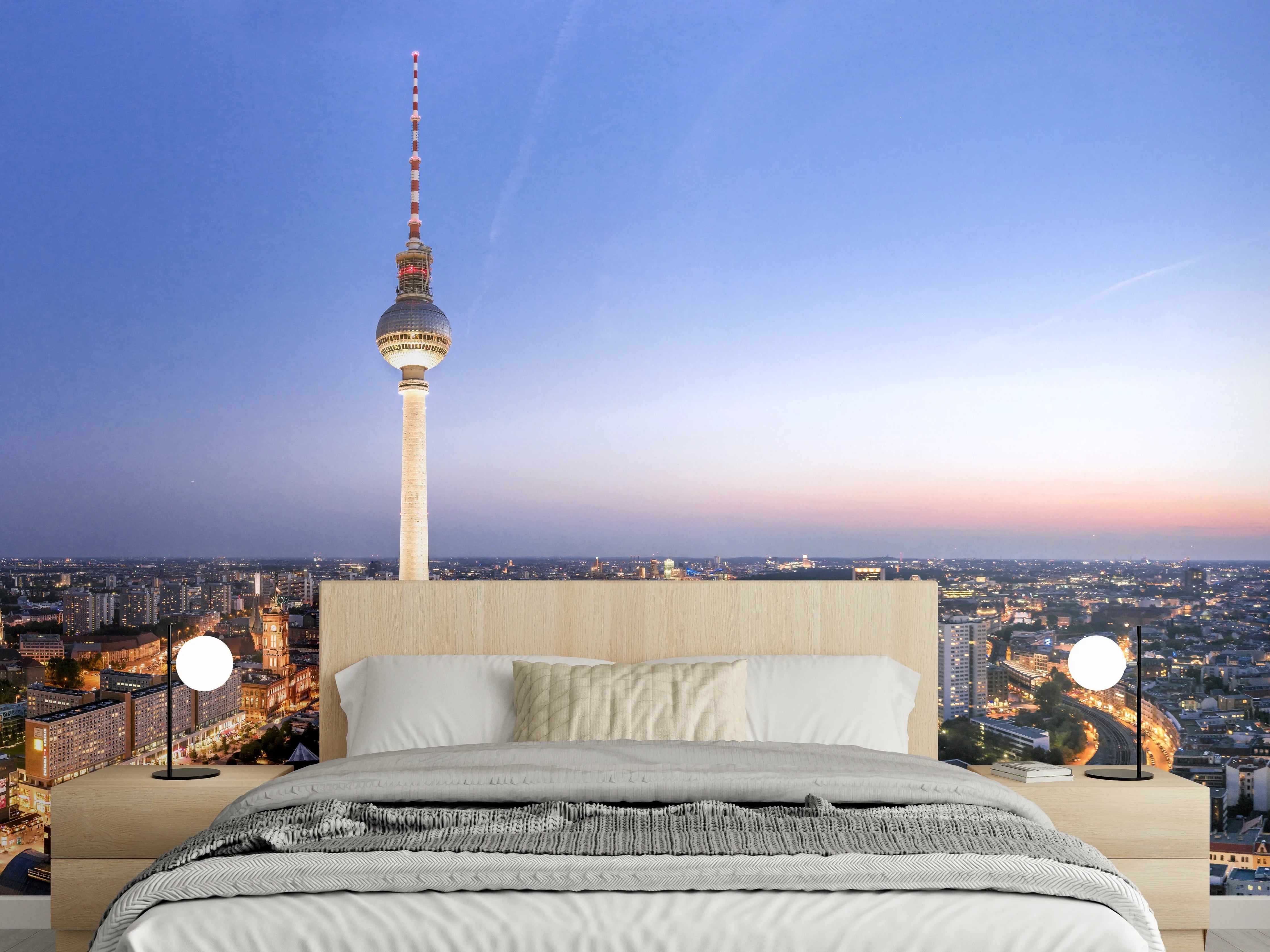 Wandverkleidung Schlafzimmer - Berliner Fernsehturm
