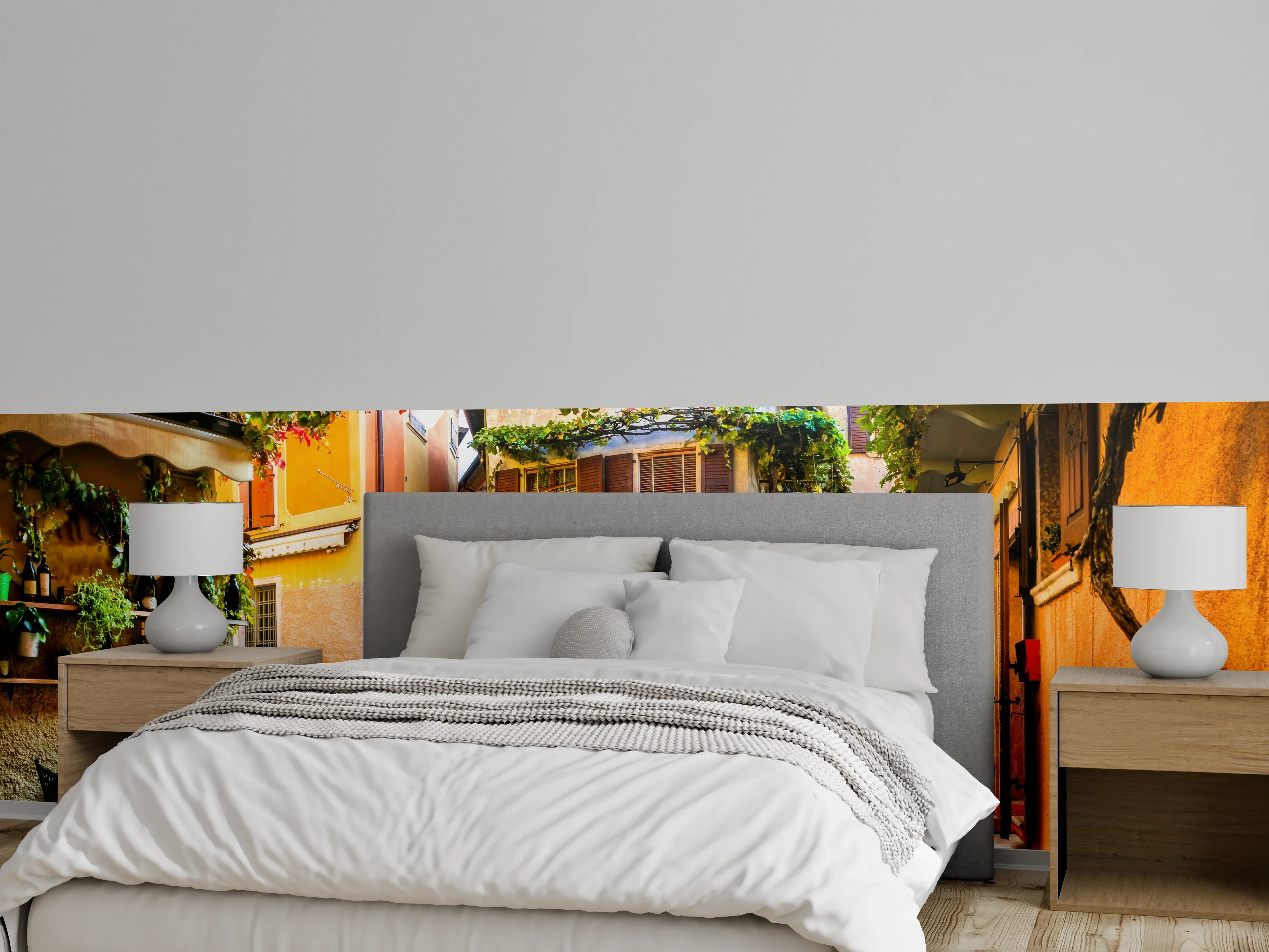 Wandverkleidung Schlafzimmer - Bezaubernde alte Gasse in Malcesine