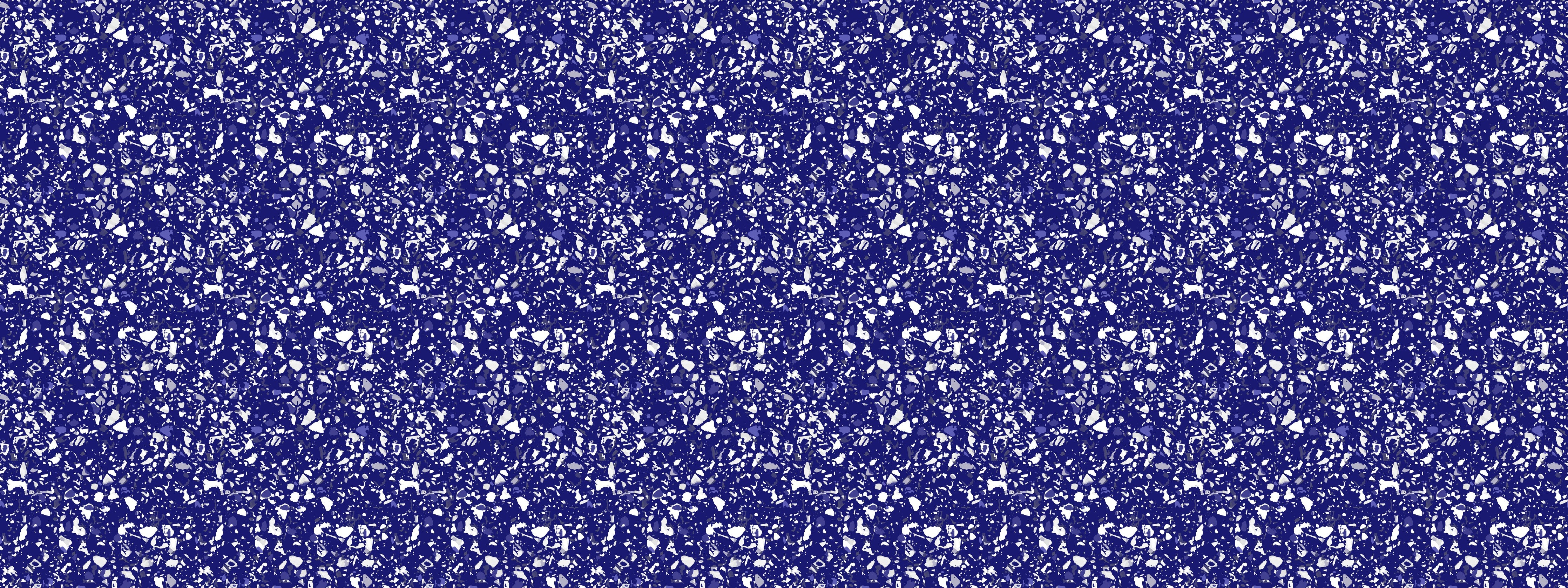 Wandverkleidung Schlafzimmer-Blau-weißes abstraktes Muster