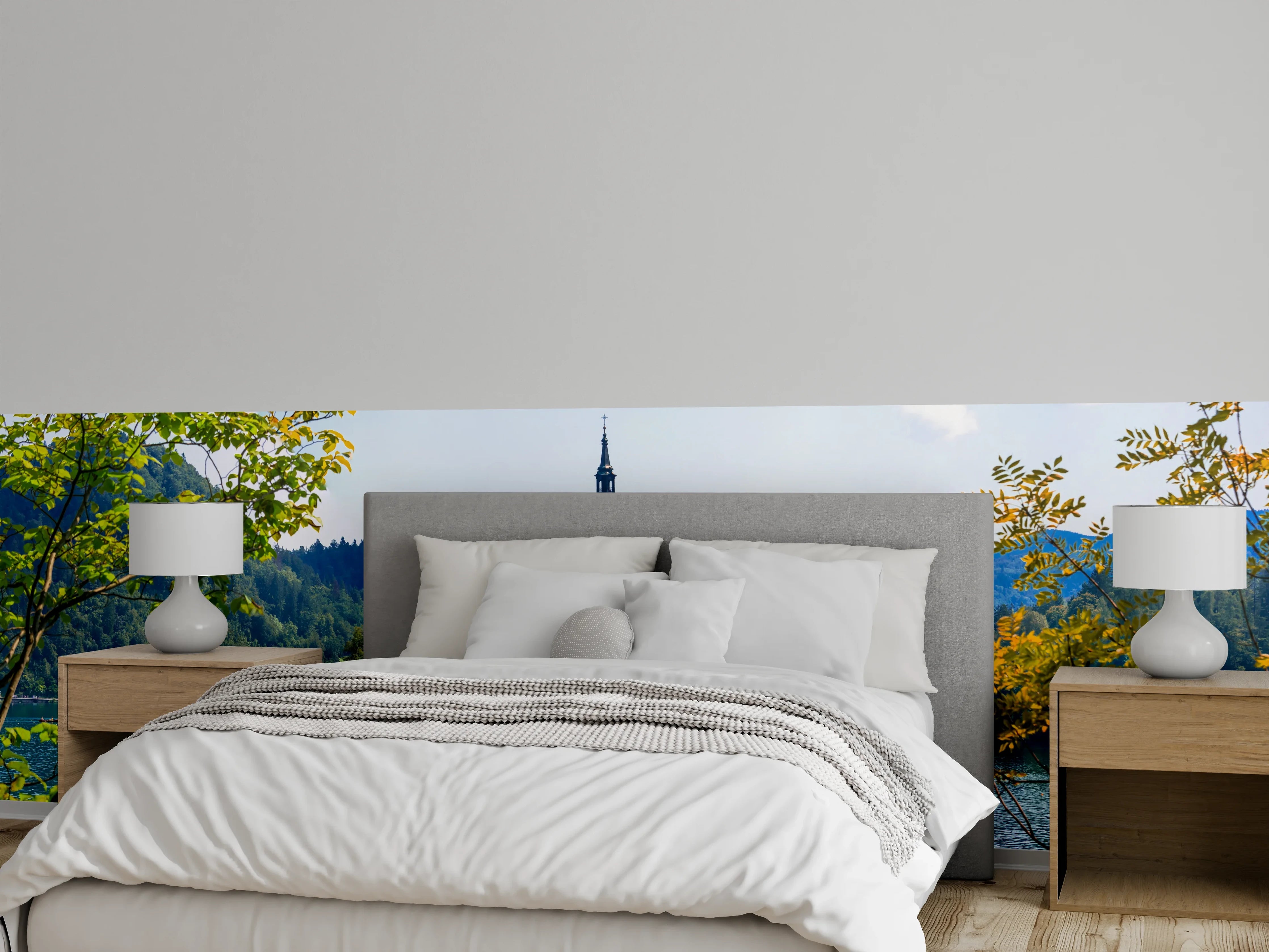 Wandverkleidung Schlafzimmer - Bleder See in Slowenien 2