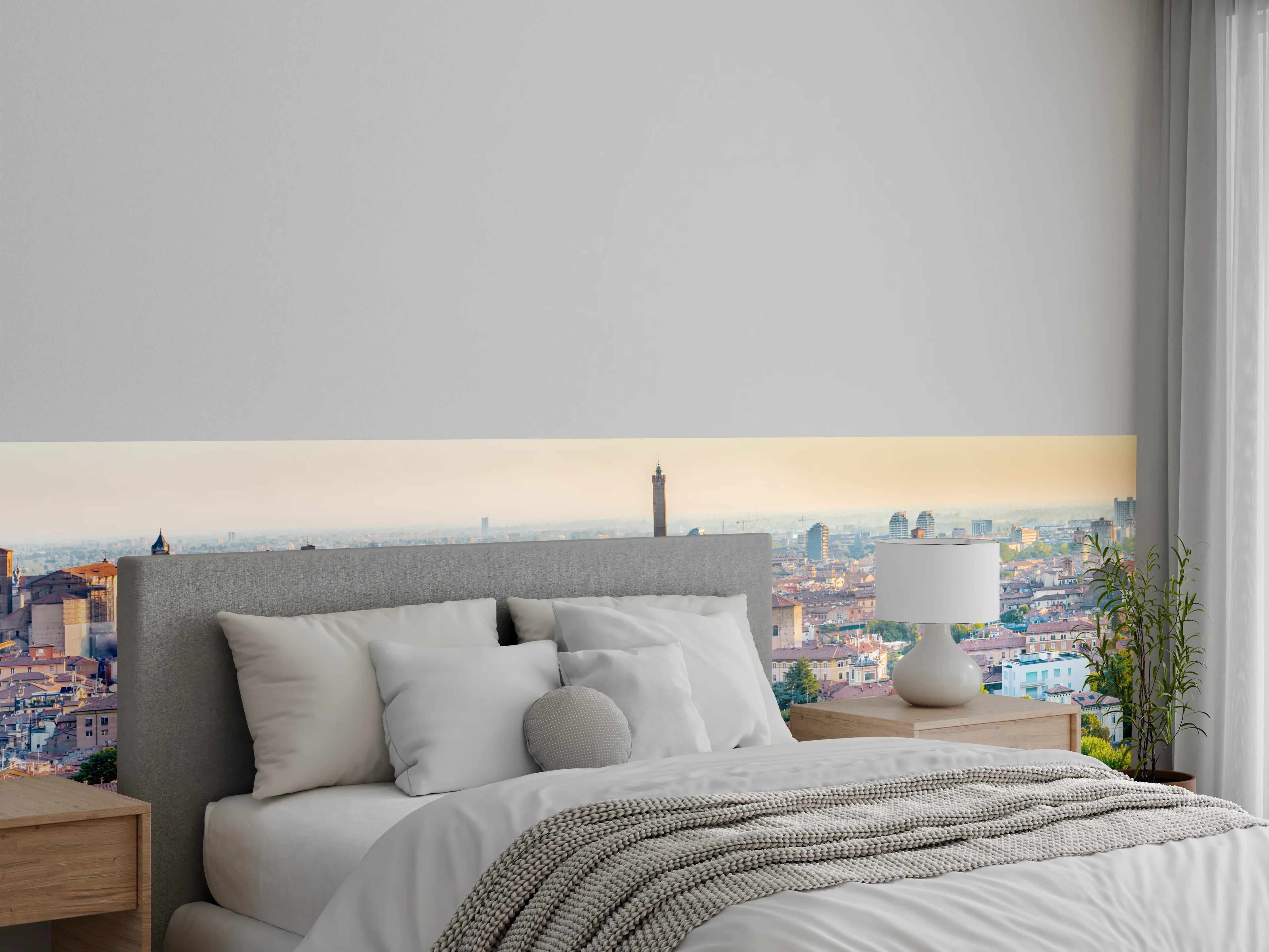 Wandverkleidung Schlafzimmer - Bologna Dämmerung Dachlandschaft