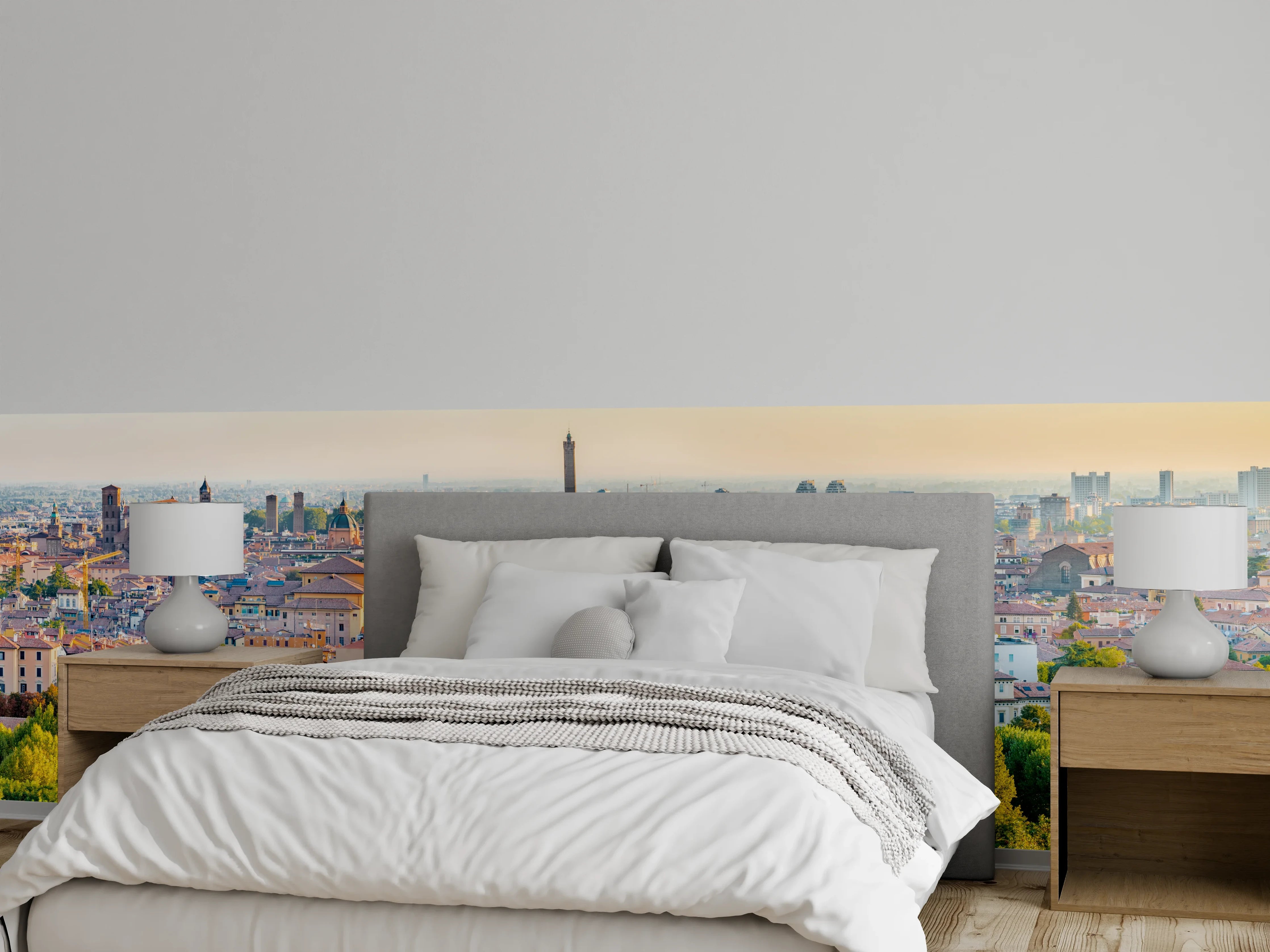 Wandverkleidung Schlafzimmer - Bologna Dämmerung Dachlandschaft