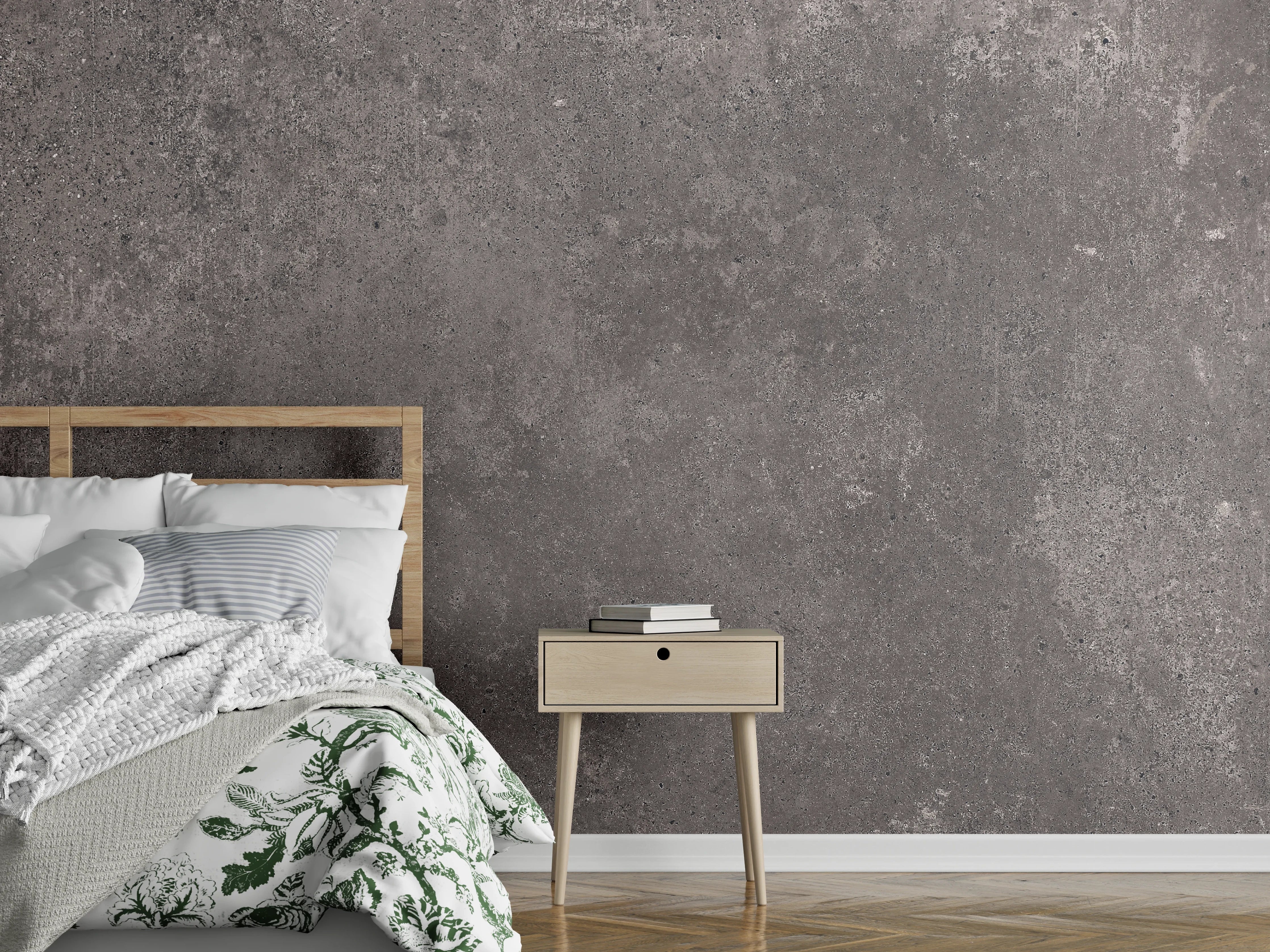 Wandverkleidung Schlafzimmer - Bräunliche luxuriöse Marmortextur