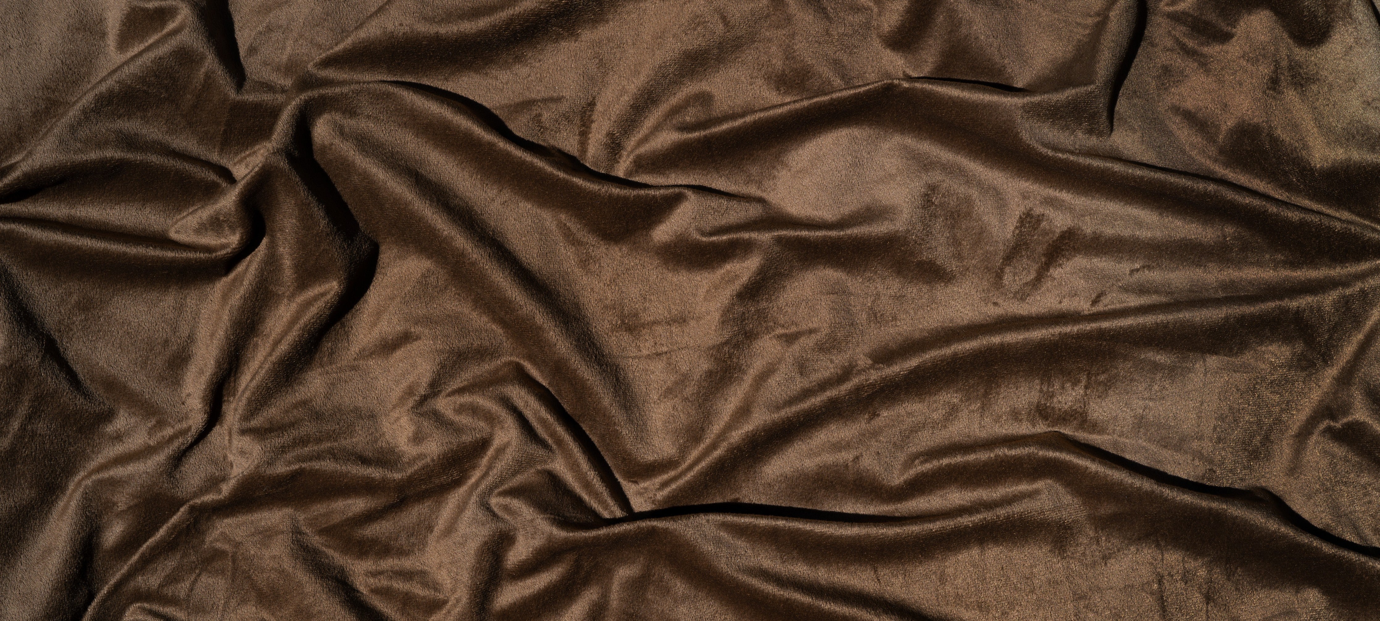 Wandverkleidung Schlafzimmer-Braune Satin Seide