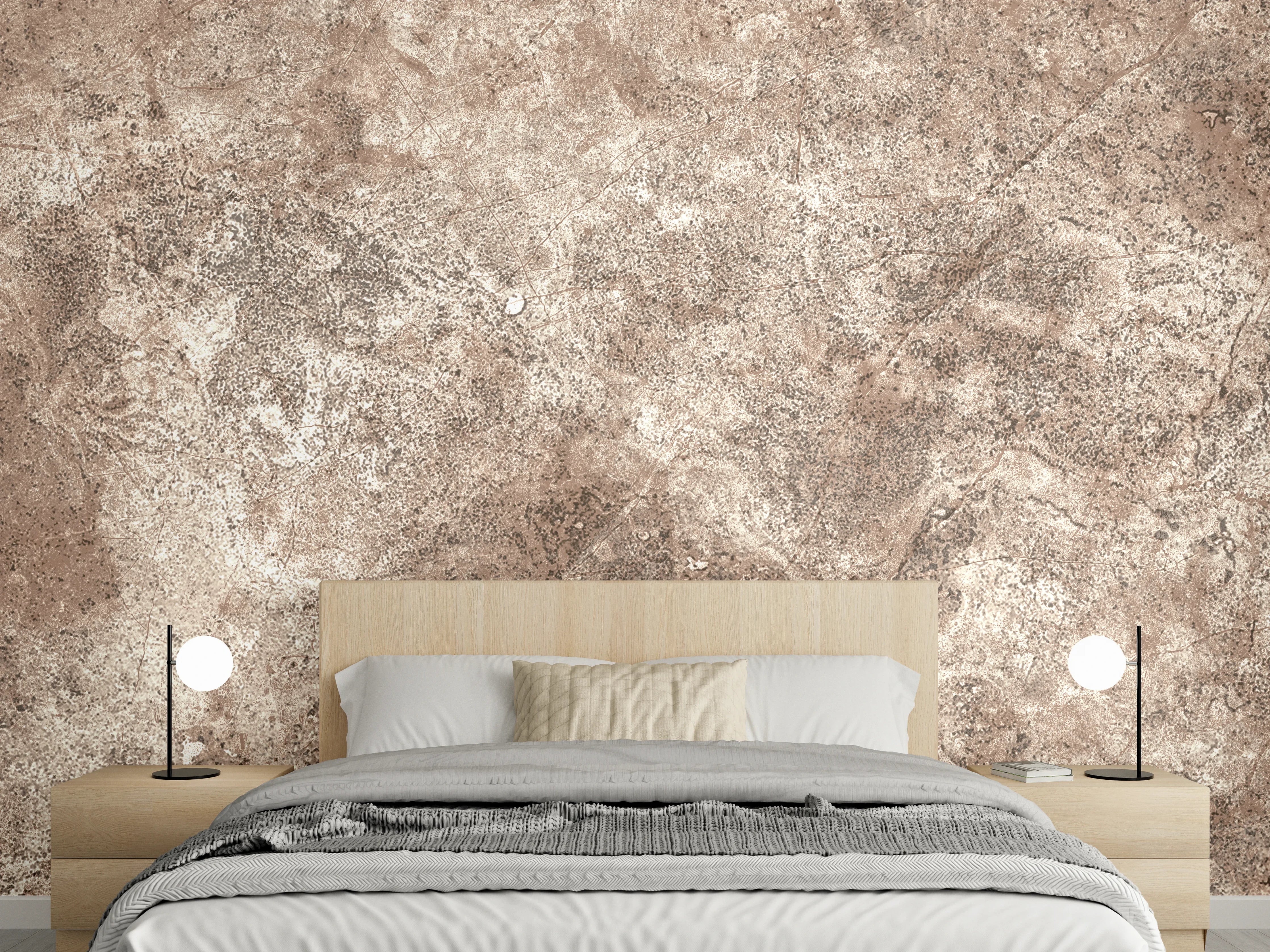 Wandverkleidung Schlafzimmer - Brauner alter Sandstein 2