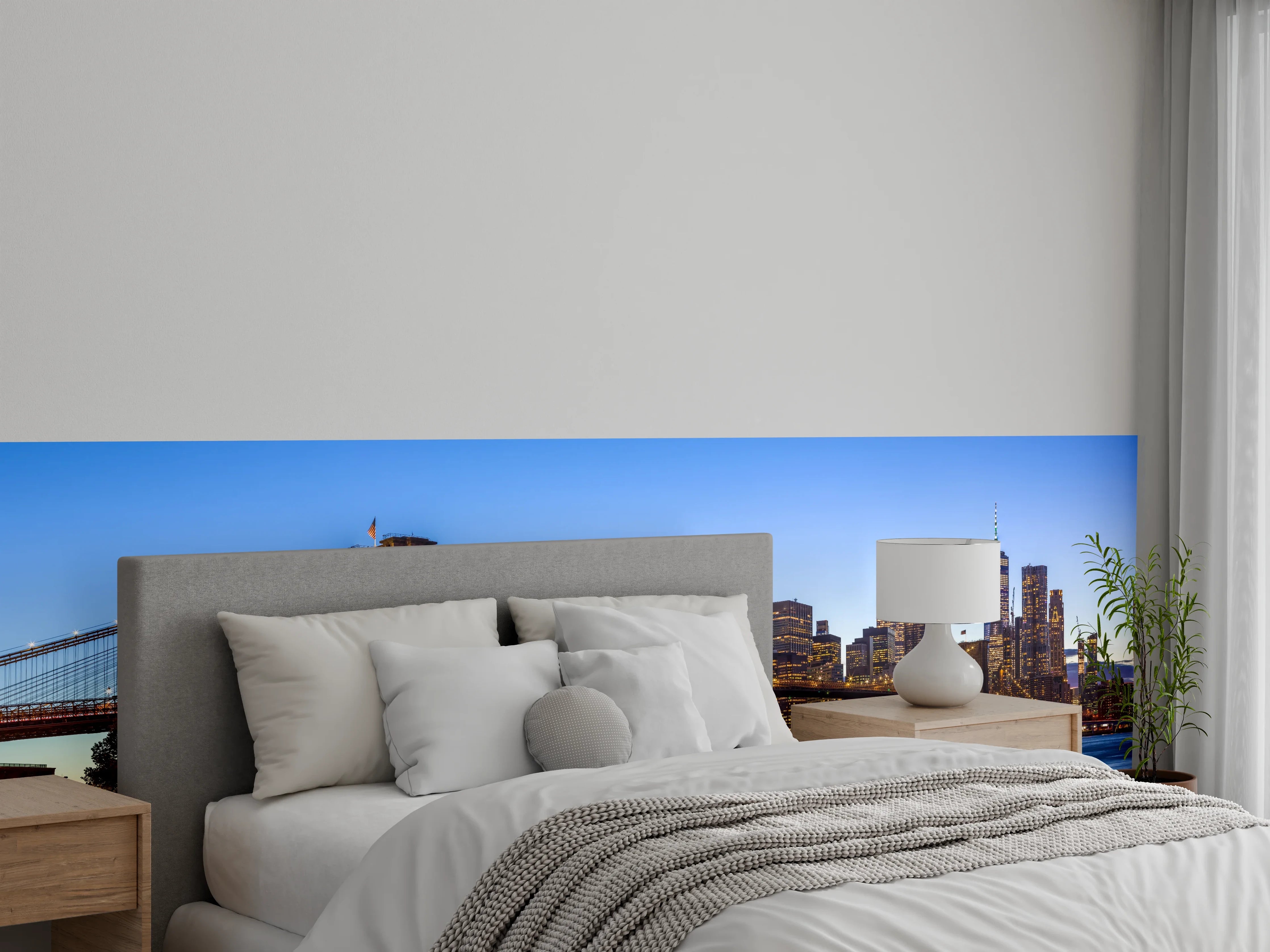Wandverkleidung Schlafzimmer - Brooklyn Bridge - New York City