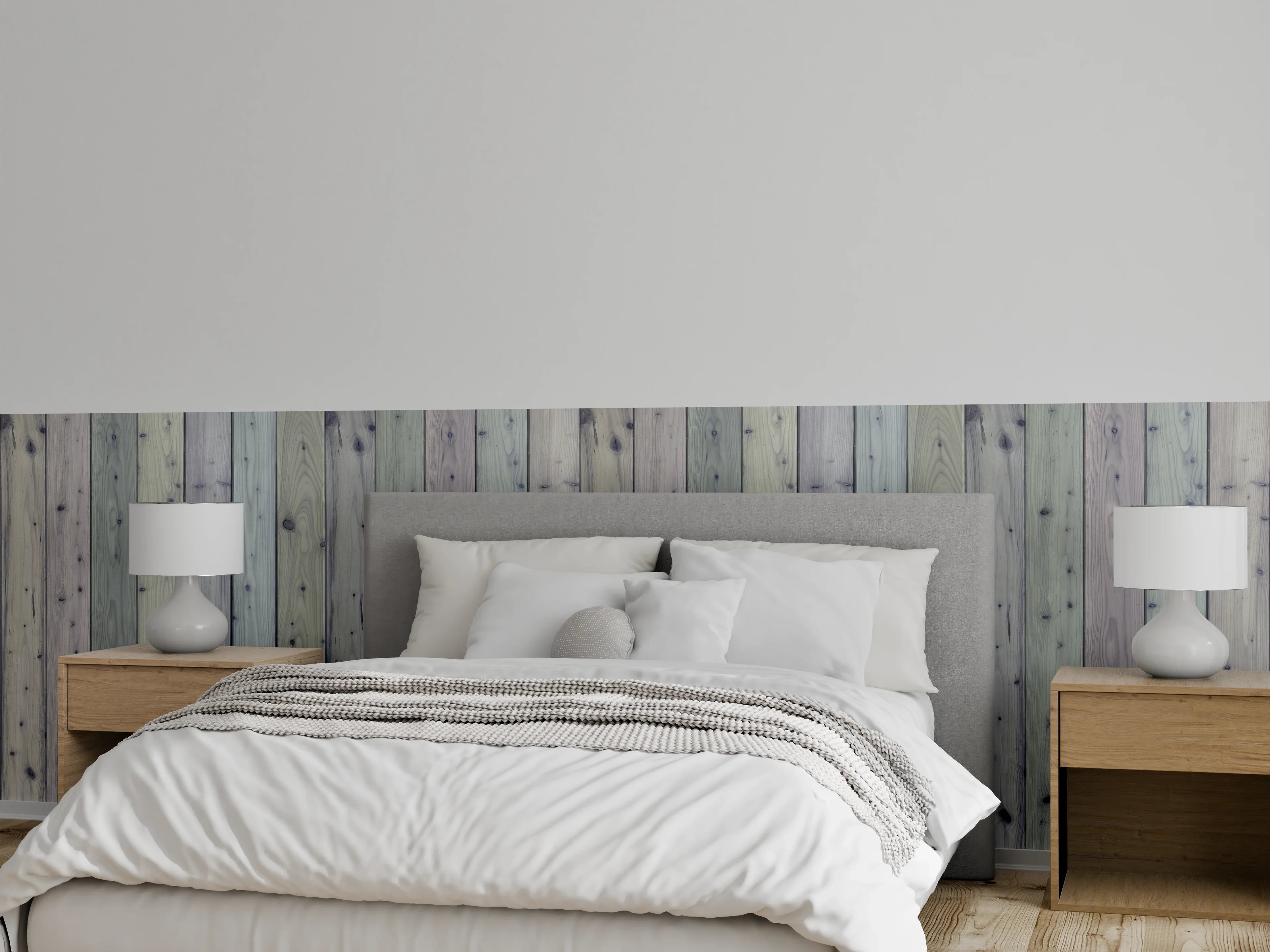Wandverkleidung Schlafzimmer - Bunte Holz Wand Textur