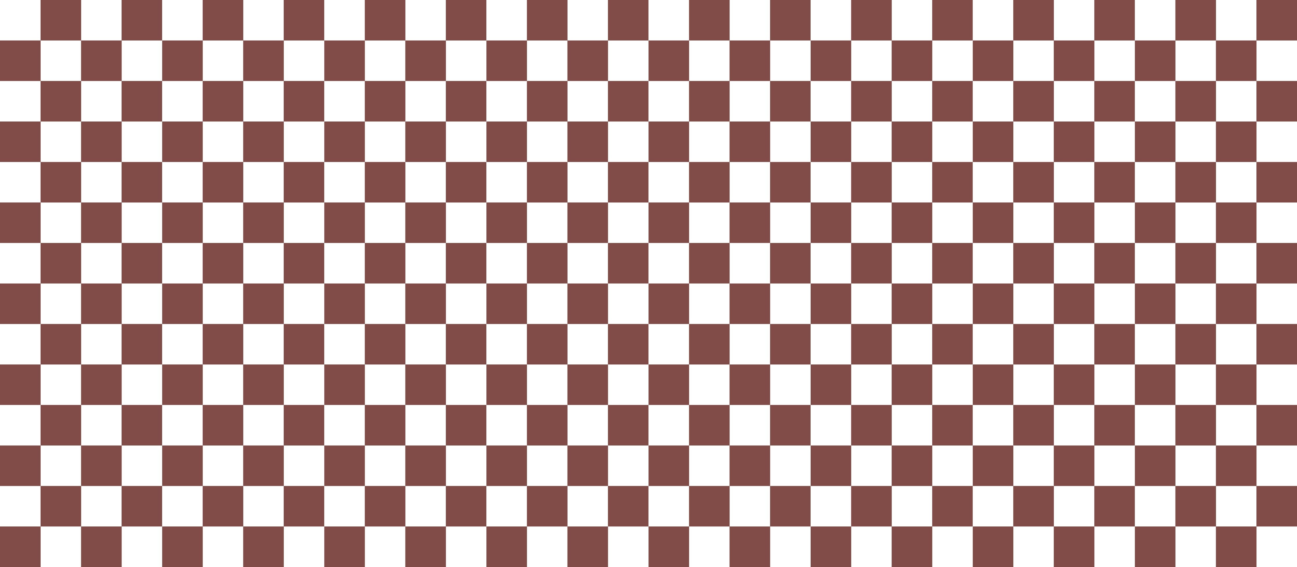 Wandverkleidung Schlafzimmer-Checkered Pattern in Braun und Weiß