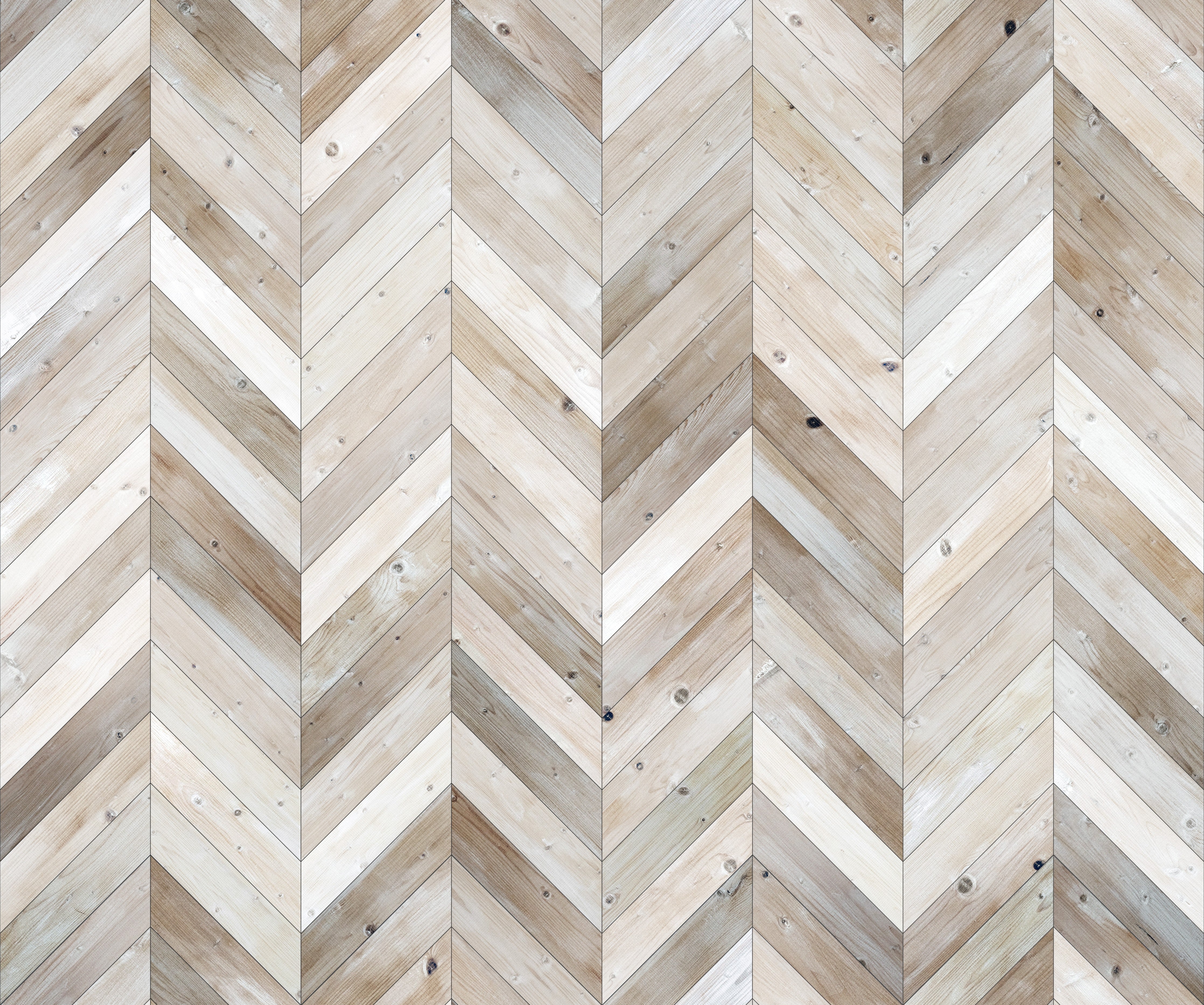Wandverkleidung Schlafzimmer-Chevron Holz Muster in Weiß-Grau