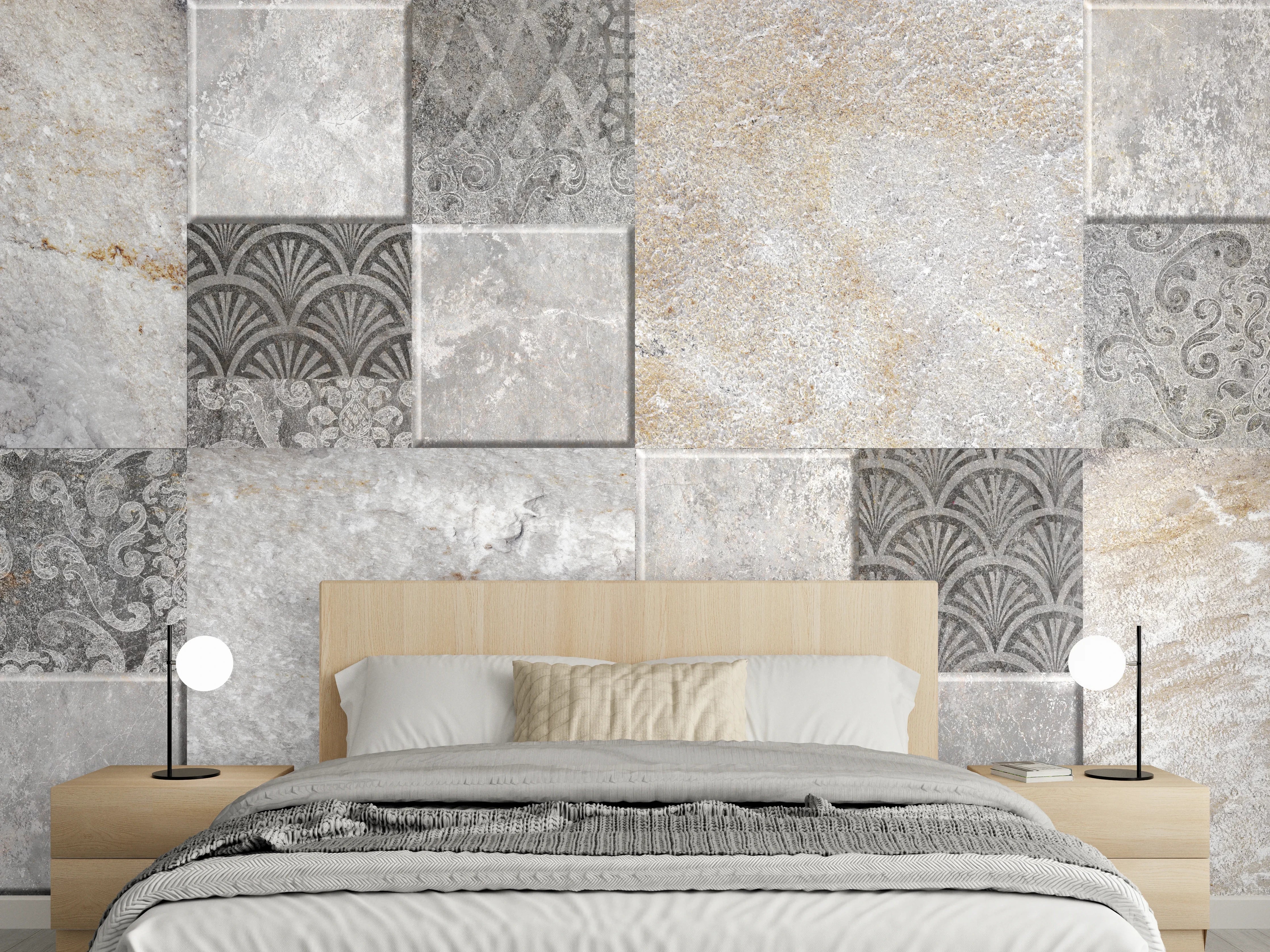 Wandverkleidung Schlafzimmer - Dekorativer Steinmosaik