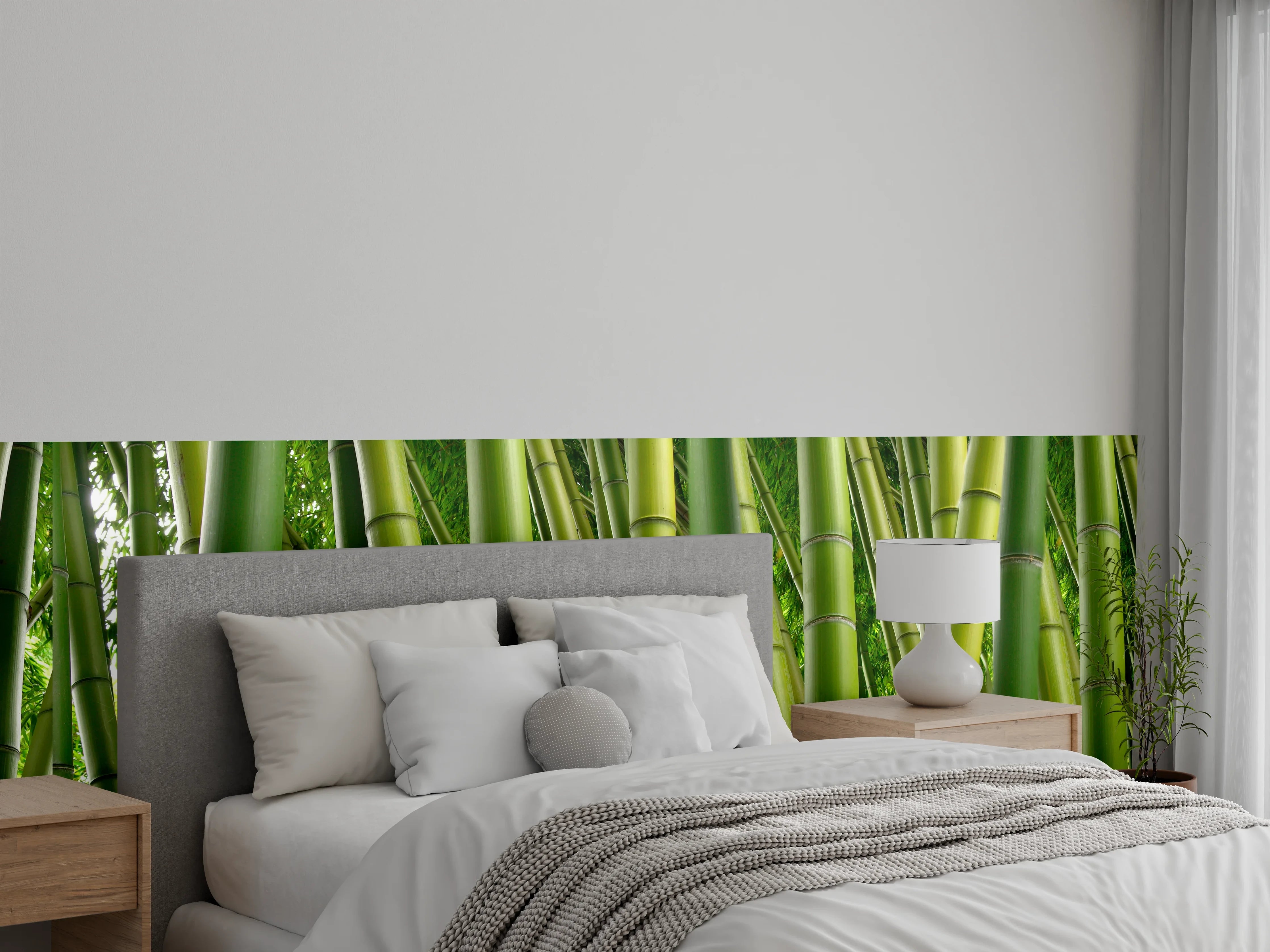 Wandverkleidung Schlafzimmer - Dichter Bambus-Dschungel