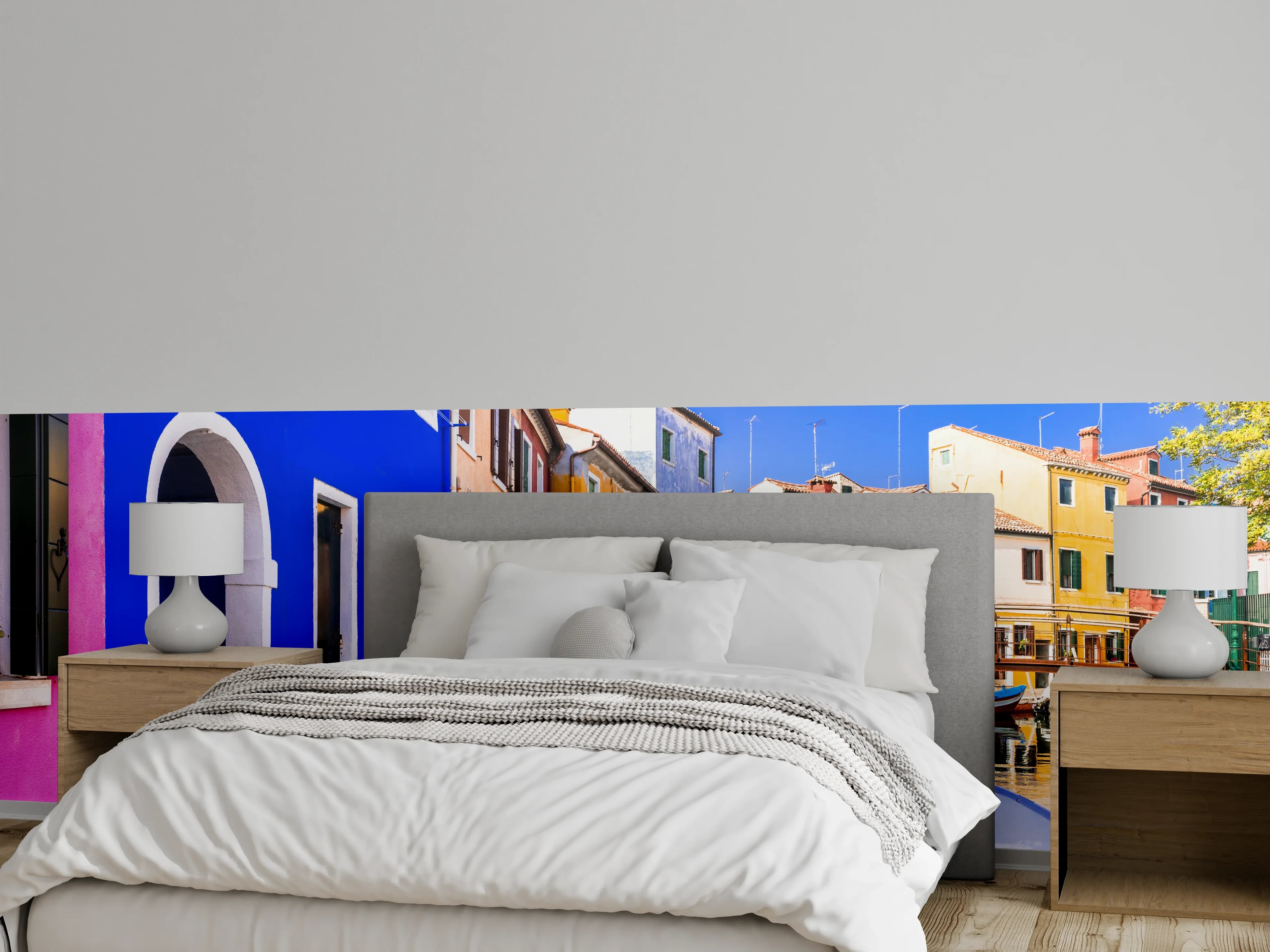 Wandverkleidung Schlafzimmer - Die farbenfrohe Insel Burano