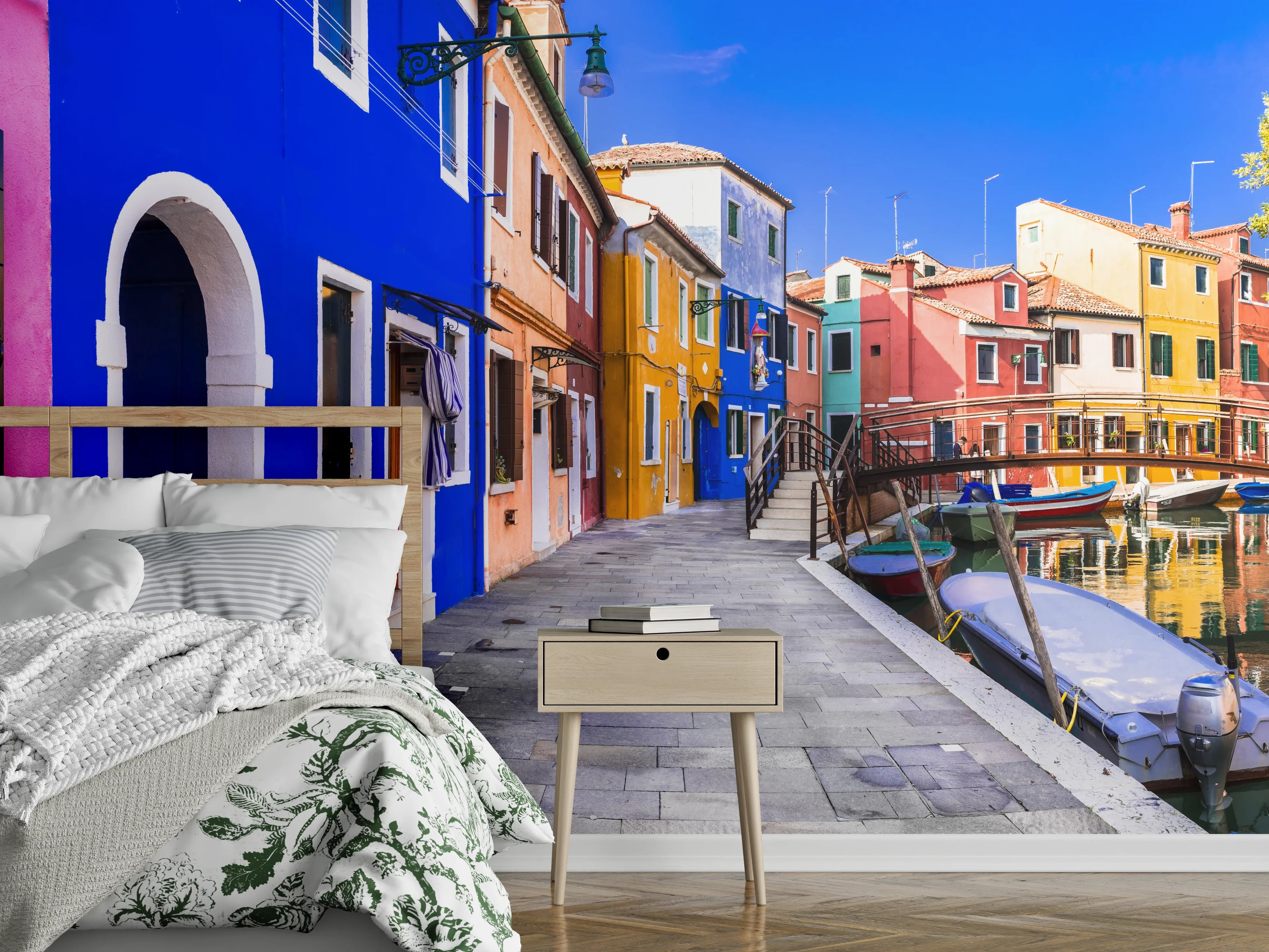 Wandverkleidung Schlafzimmer - Die farbenfrohe Insel Burano