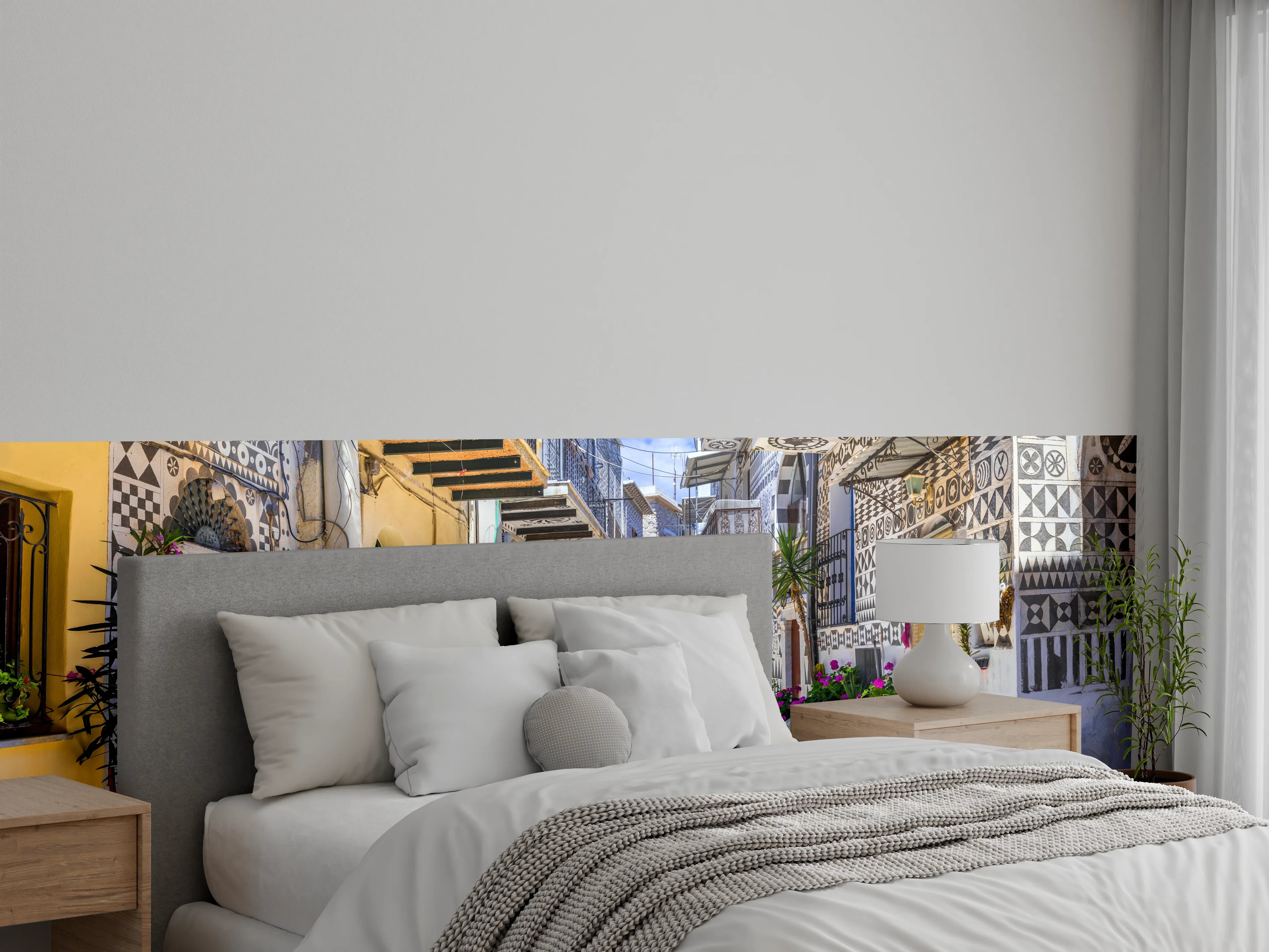 Wandverkleidung Schlafzimmer - Dorf Pyrgi in Griechenland