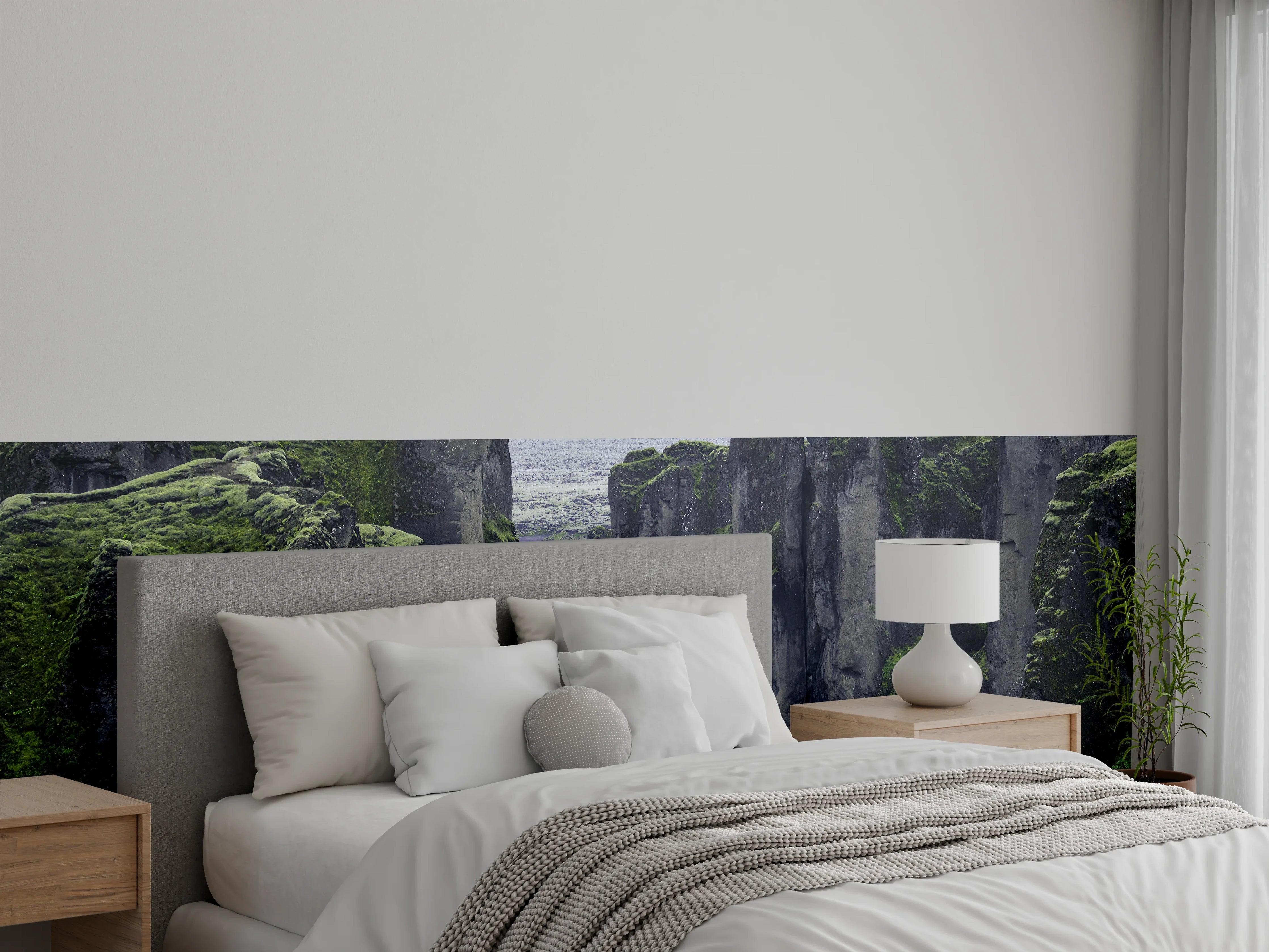 Wandverkleidung Schlafzimmer - Dramatische Felsenschlucht Naturmotiv