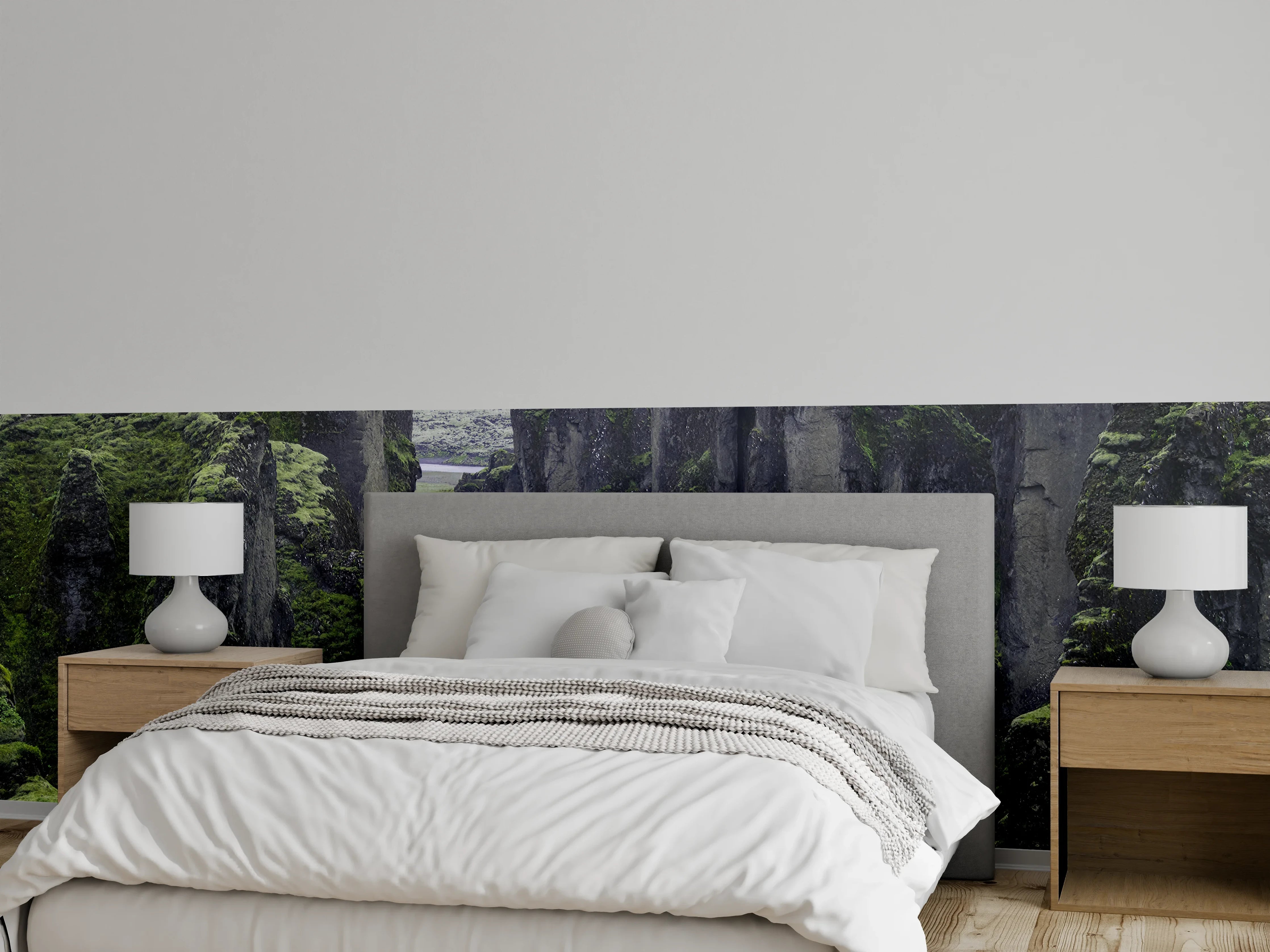 Wandverkleidung Schlafzimmer - Dramatische Felsenschlucht Naturmotiv