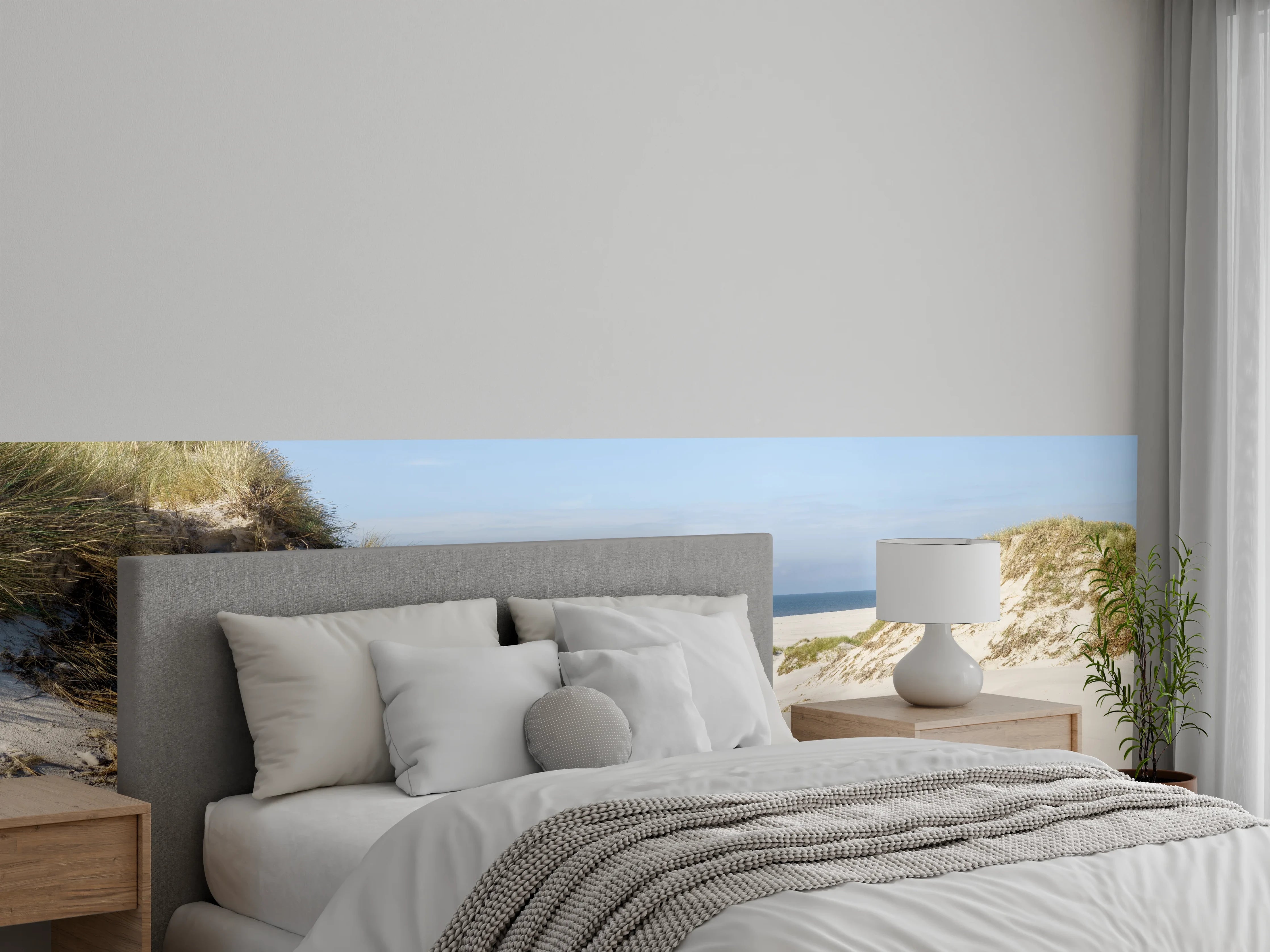 Wandverkleidung Schlafzimmer - Dünenlandschaft Meer Küste Natur