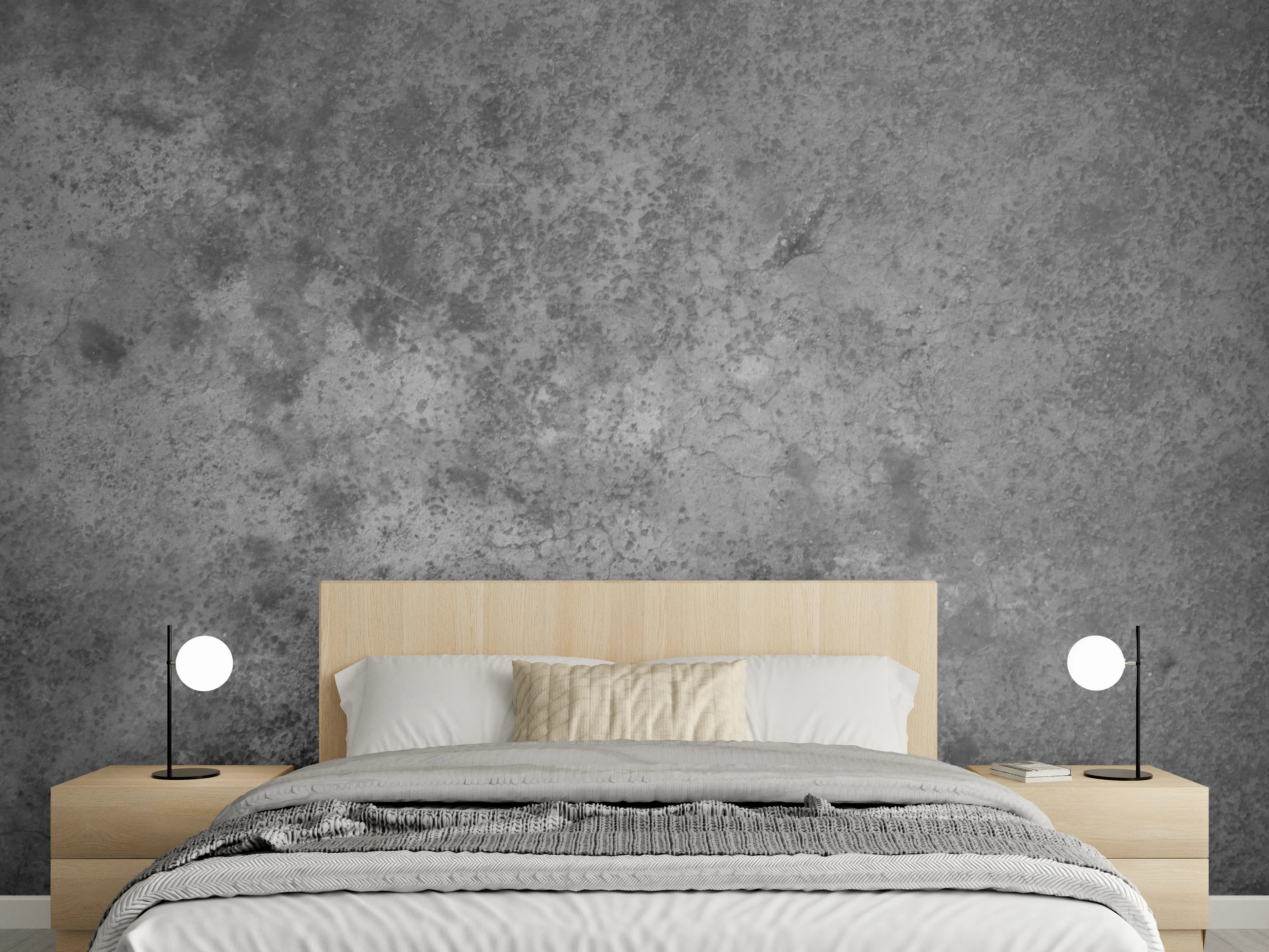 Wandverkleidung Schlafzimmer - Dunkle alte Zementwand