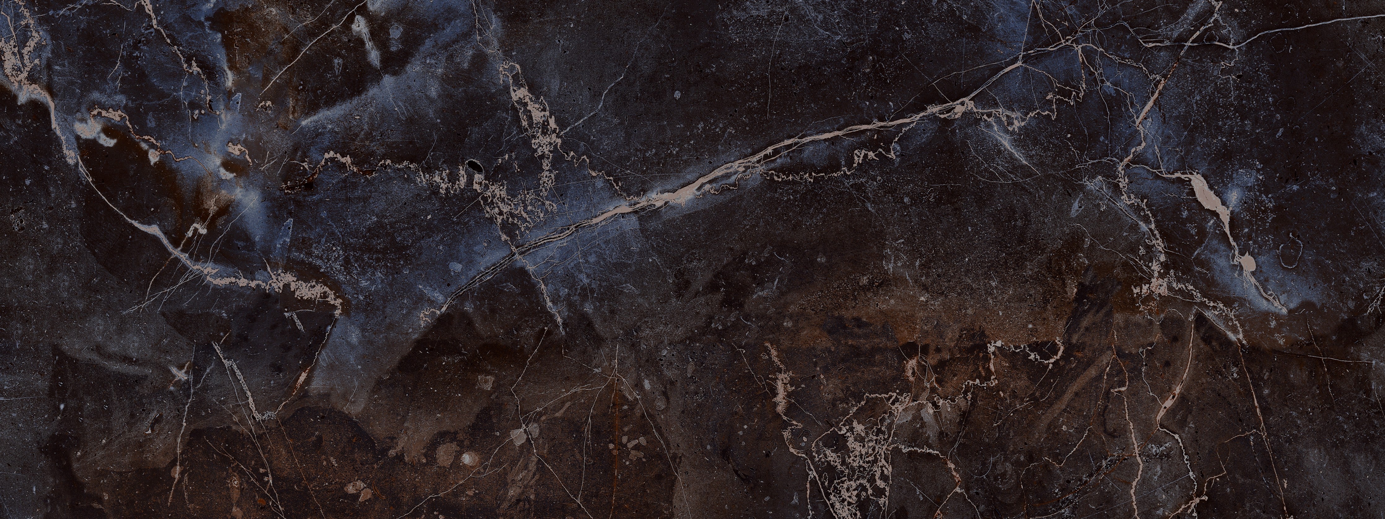 Wandverkleidung Schlafzimmer-Dunkler Marmor