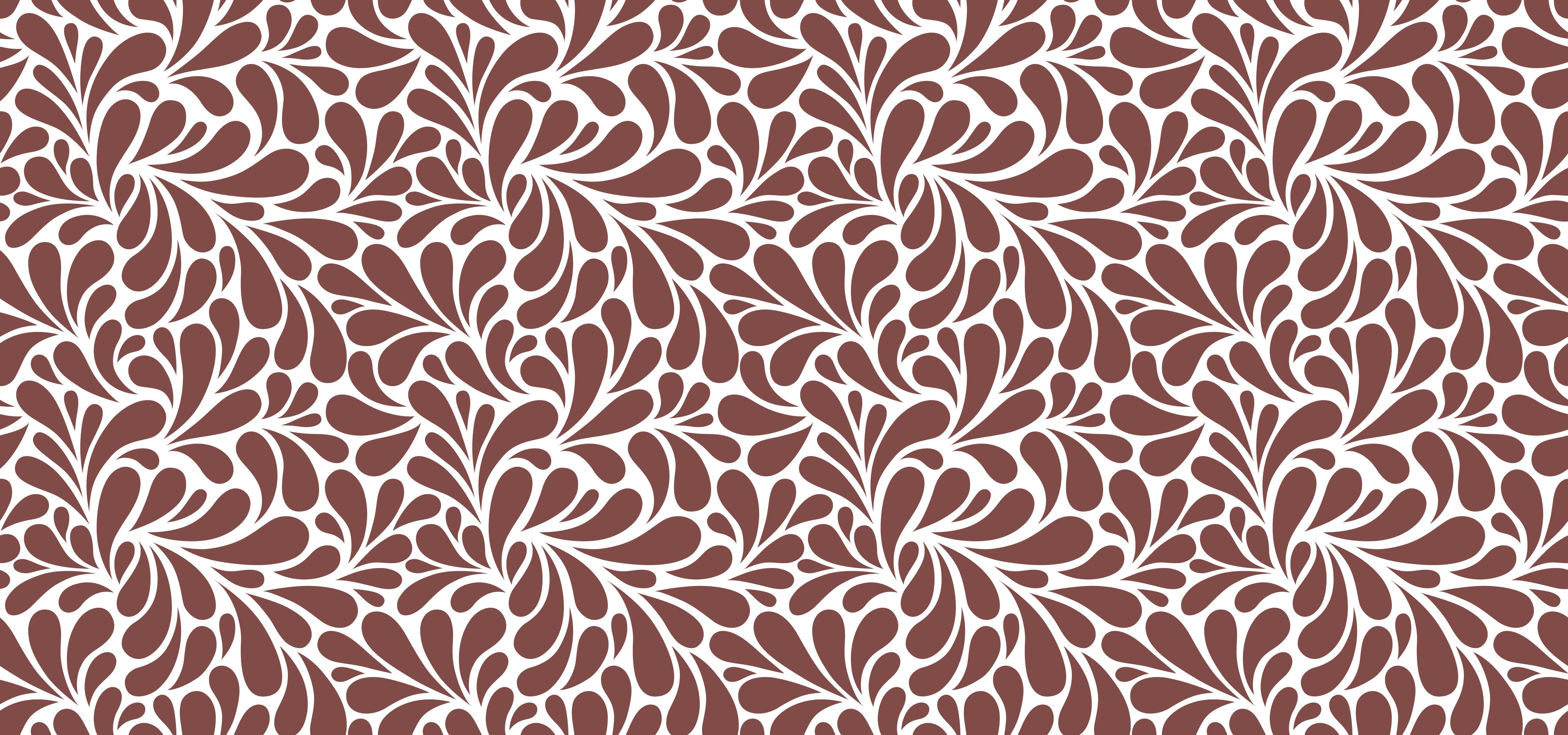 Wandverkleidung Schlafzimmer-Elegante Brauntöne mit floraler Musterung