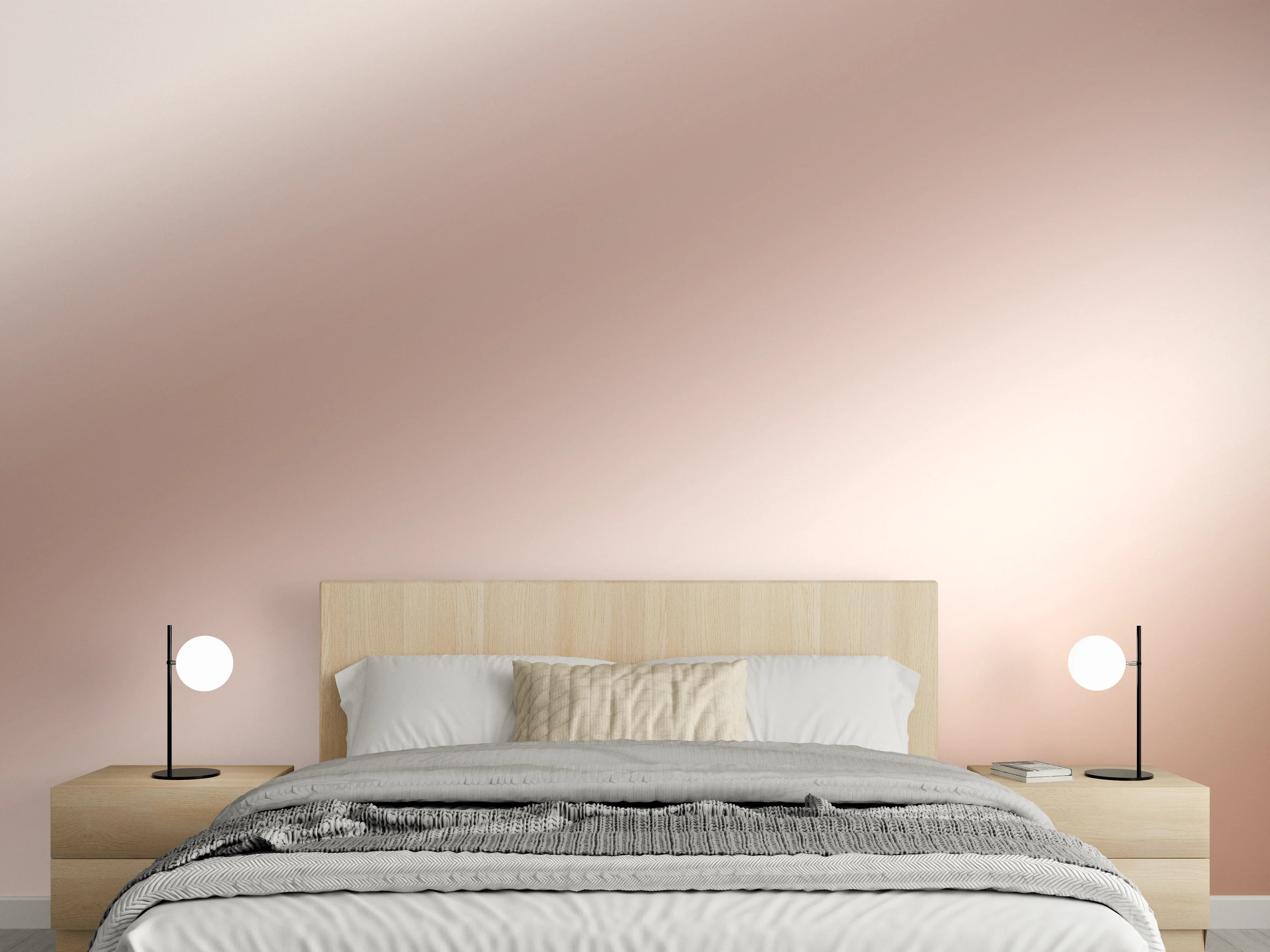 Wandverkleidung Schlafzimmer - Elegante Metallic-Bronze Wand