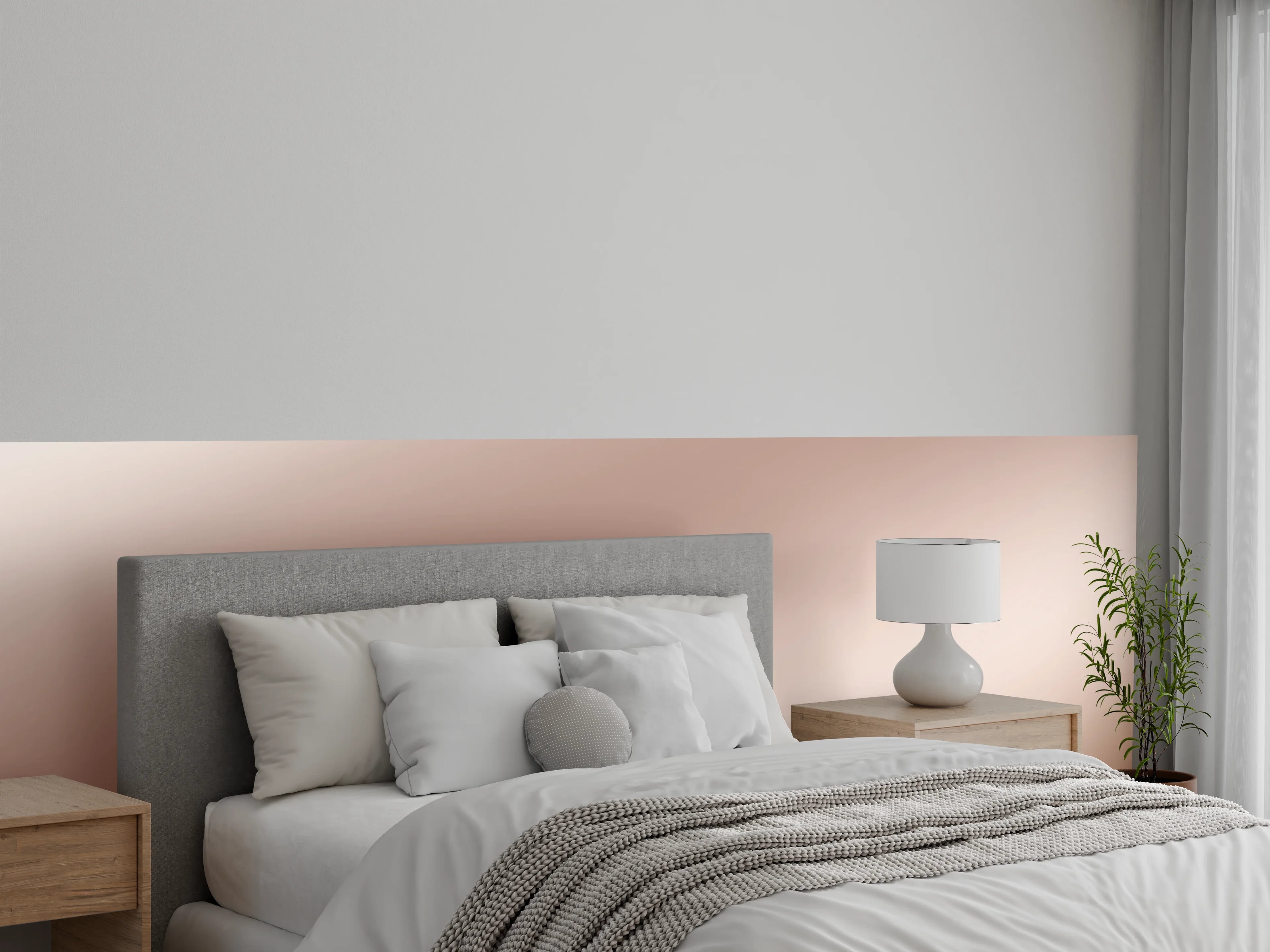 Wandverkleidung Schlafzimmer - Elegante Metallic-Bronze Wand
