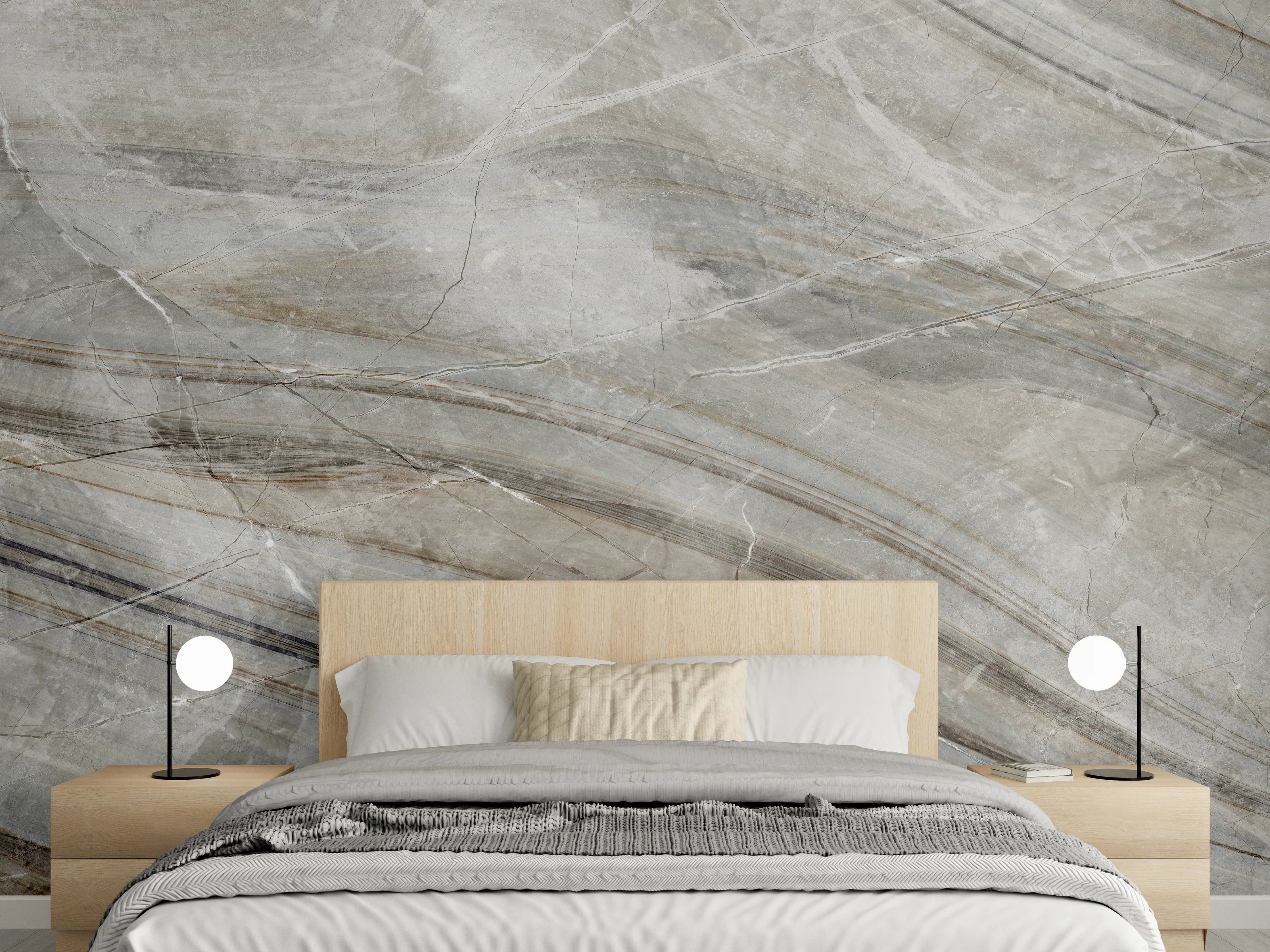 Wandverkleidung Schlafzimmer - Emperador-Marmor