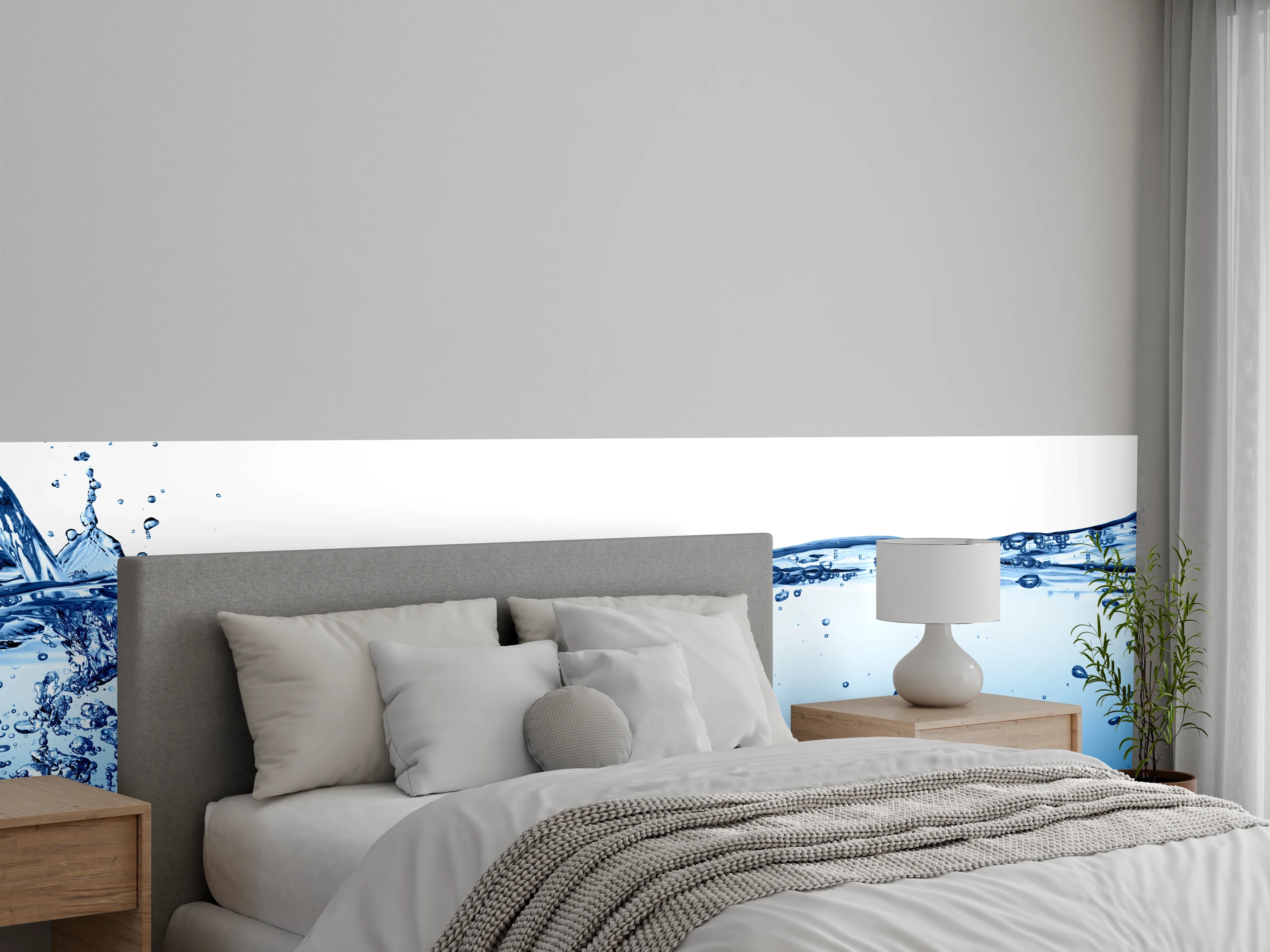 Wandverkleidung Schlafzimmer - Energie des Wassers