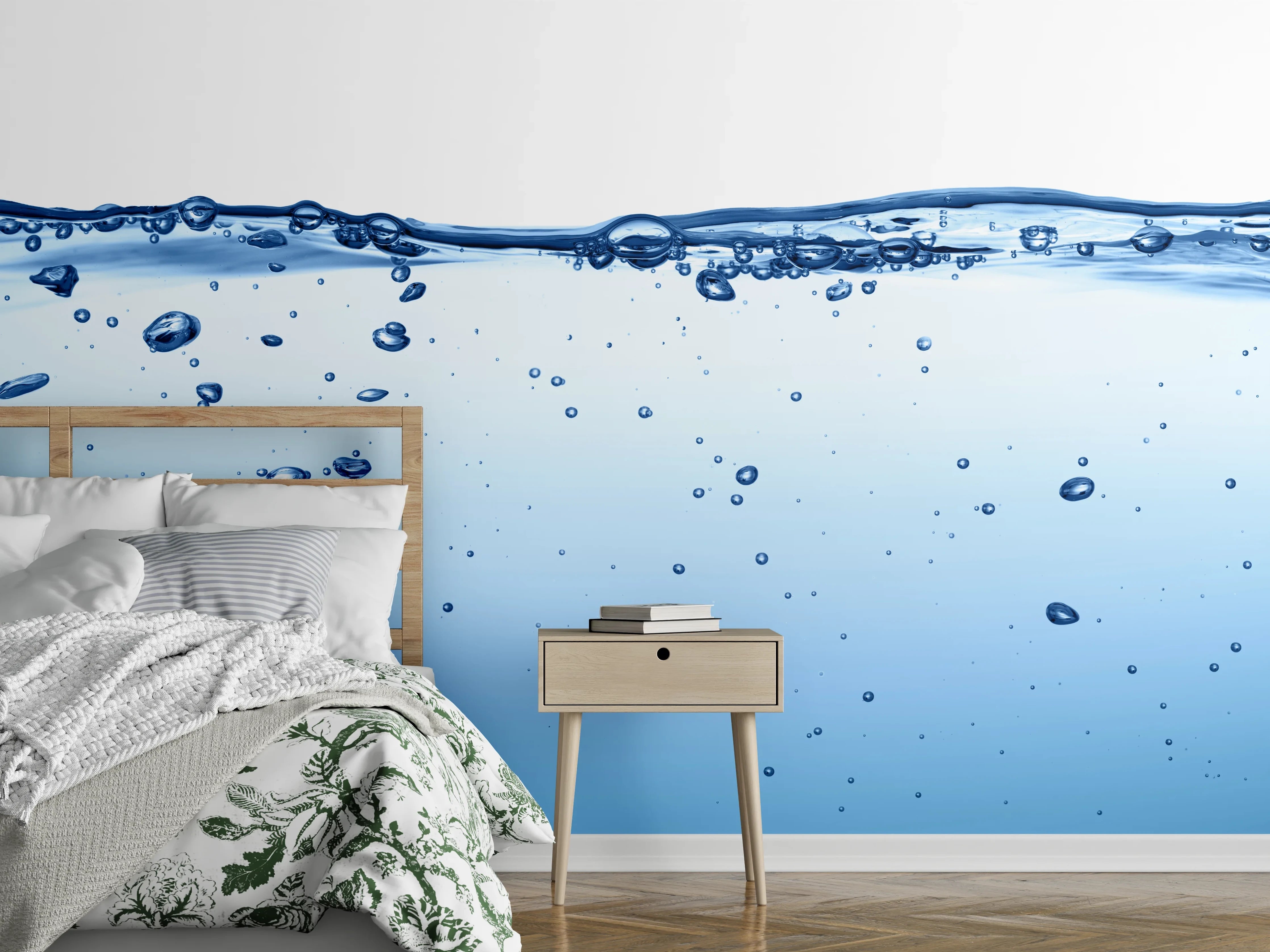 Wandverkleidung Schlafzimmer - Energie des Wassers