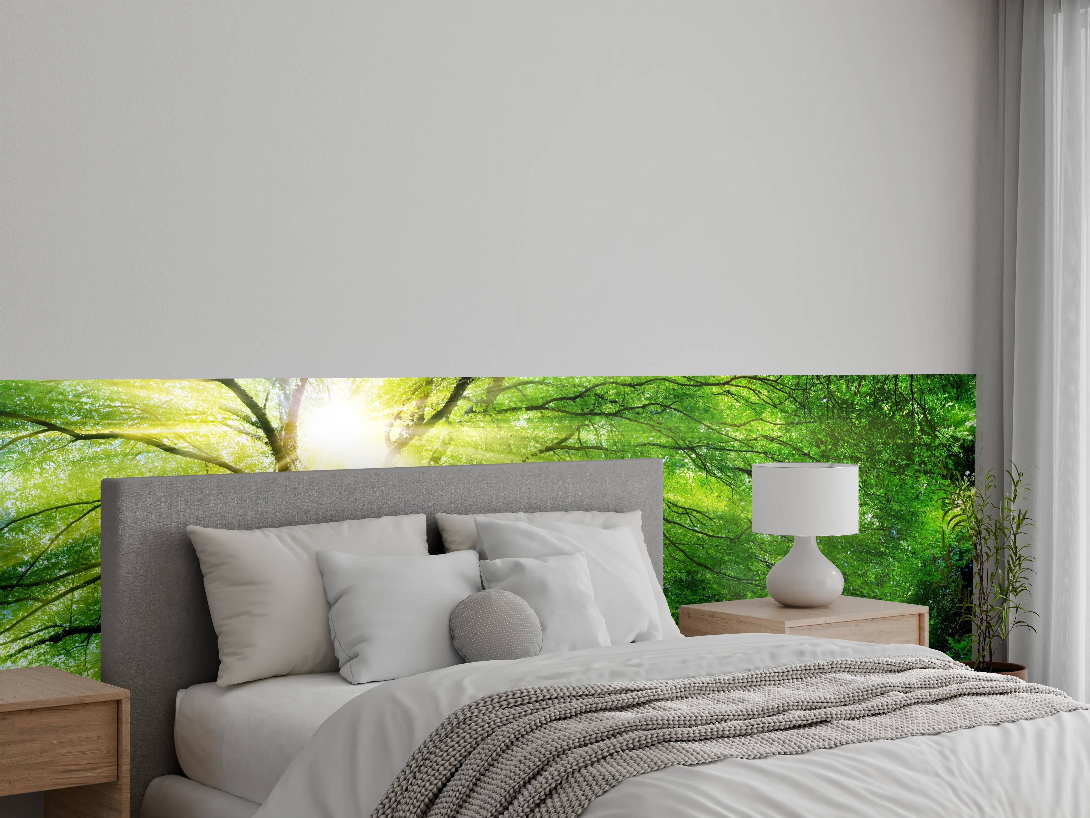 Wandverkleidung Schlafzimmer - Energiegeladener Wald