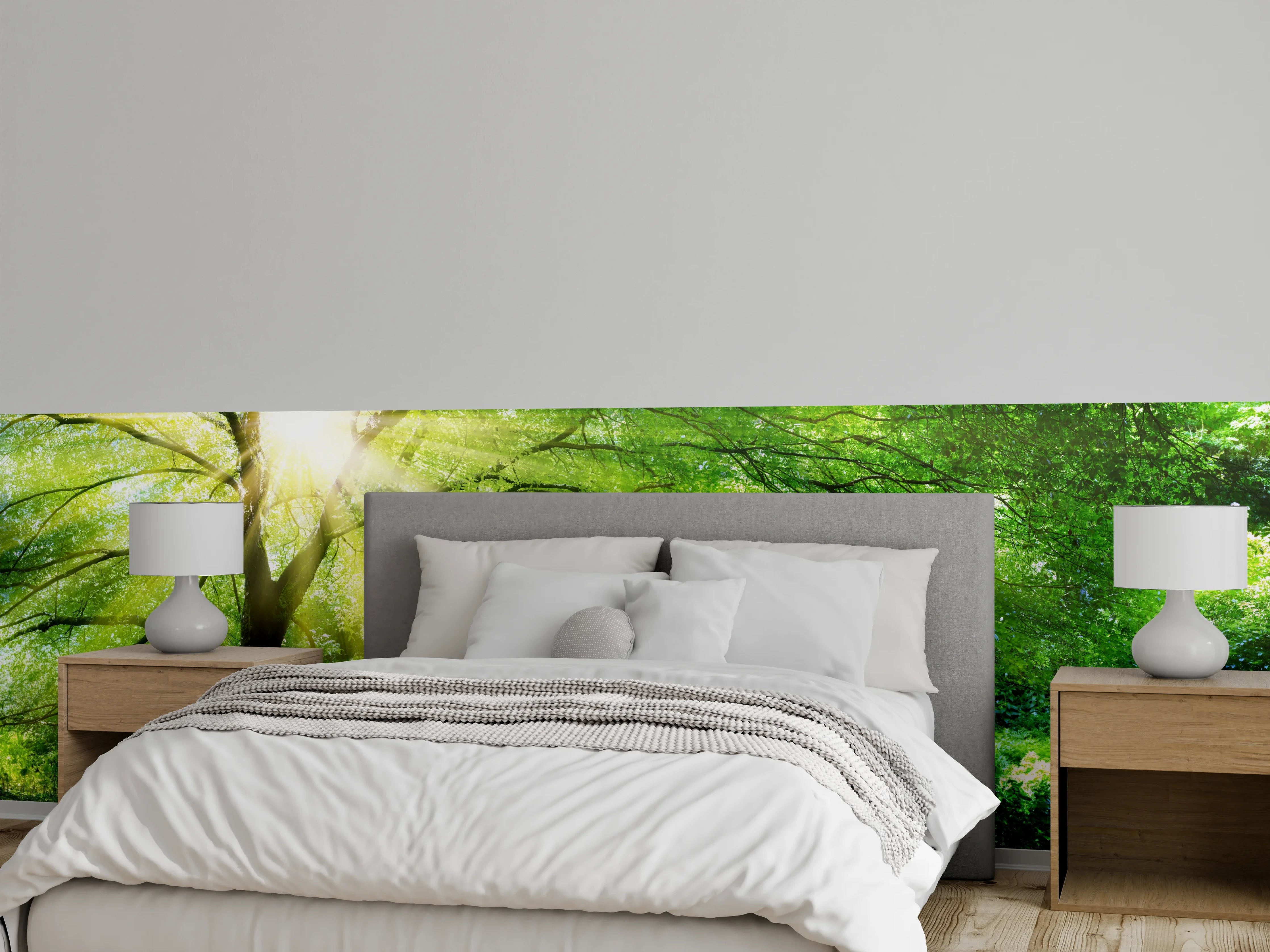 Wandverkleidung Schlafzimmer - Energiegeladener Wald