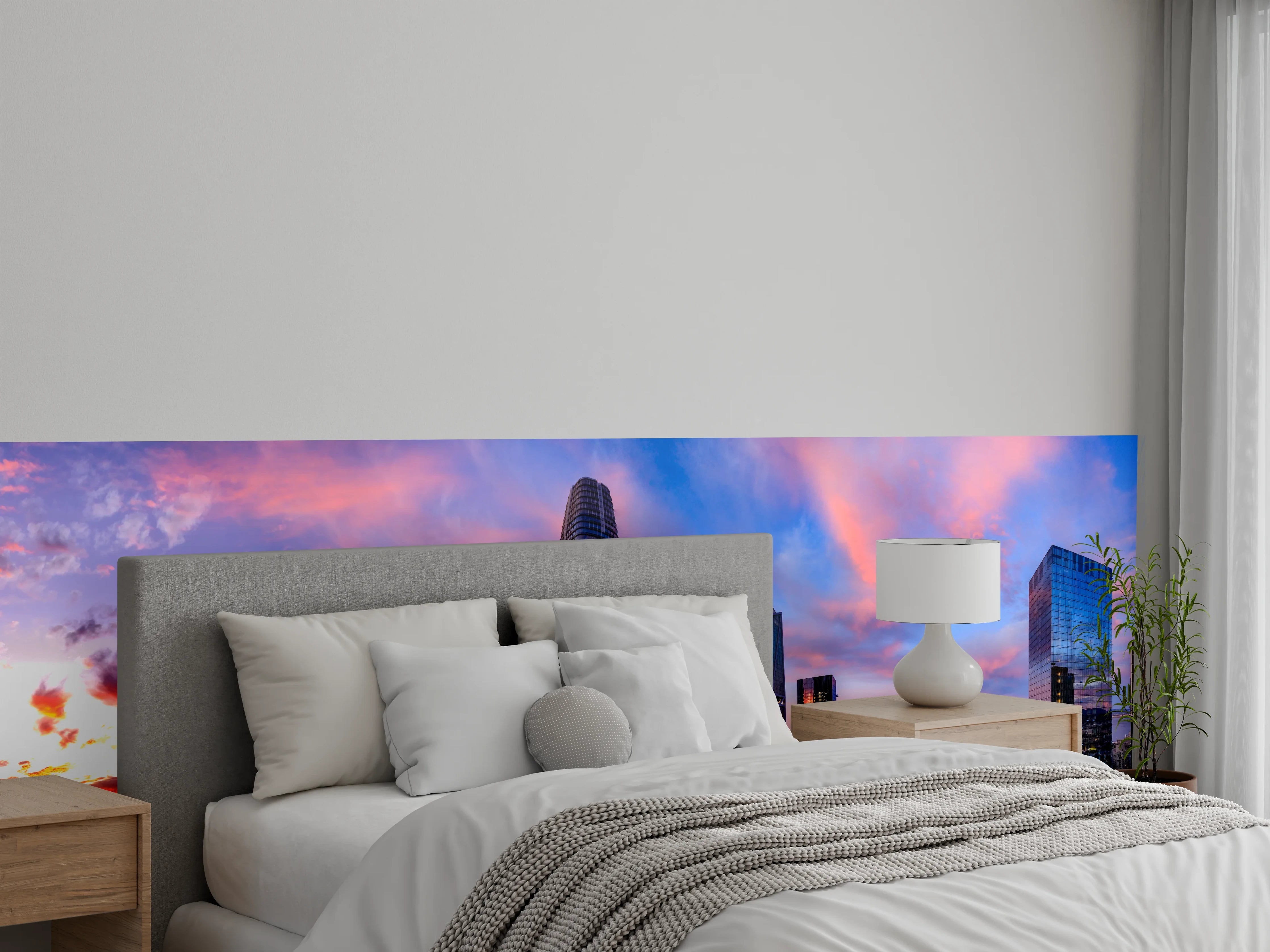 Wandverkleidung Schlafzimmer - Epischer Sonnenuntergang über San Francisco
