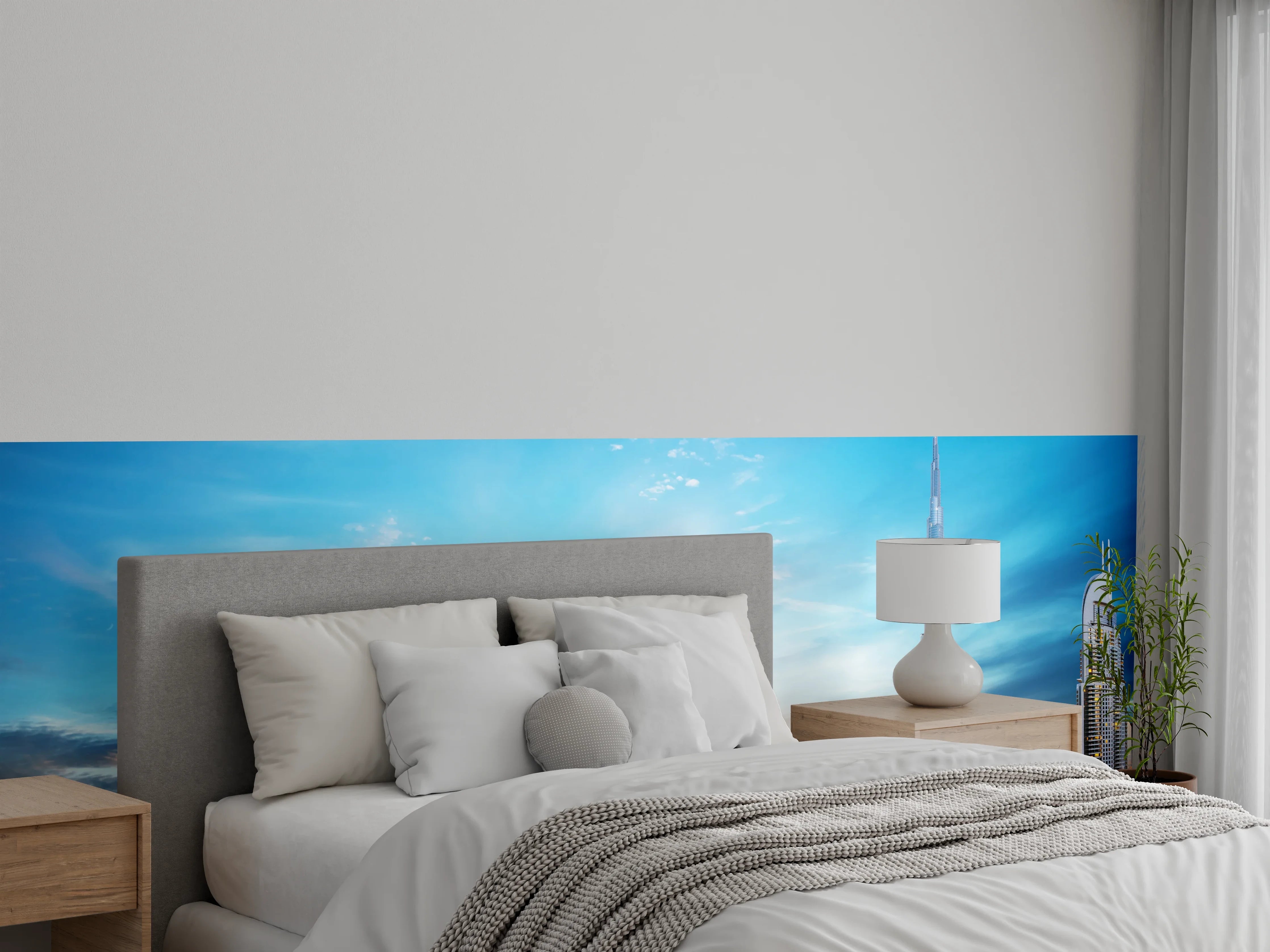 Wandverkleidung Schlafzimmer - Erstaunlicher Panoramablick auf Dubai