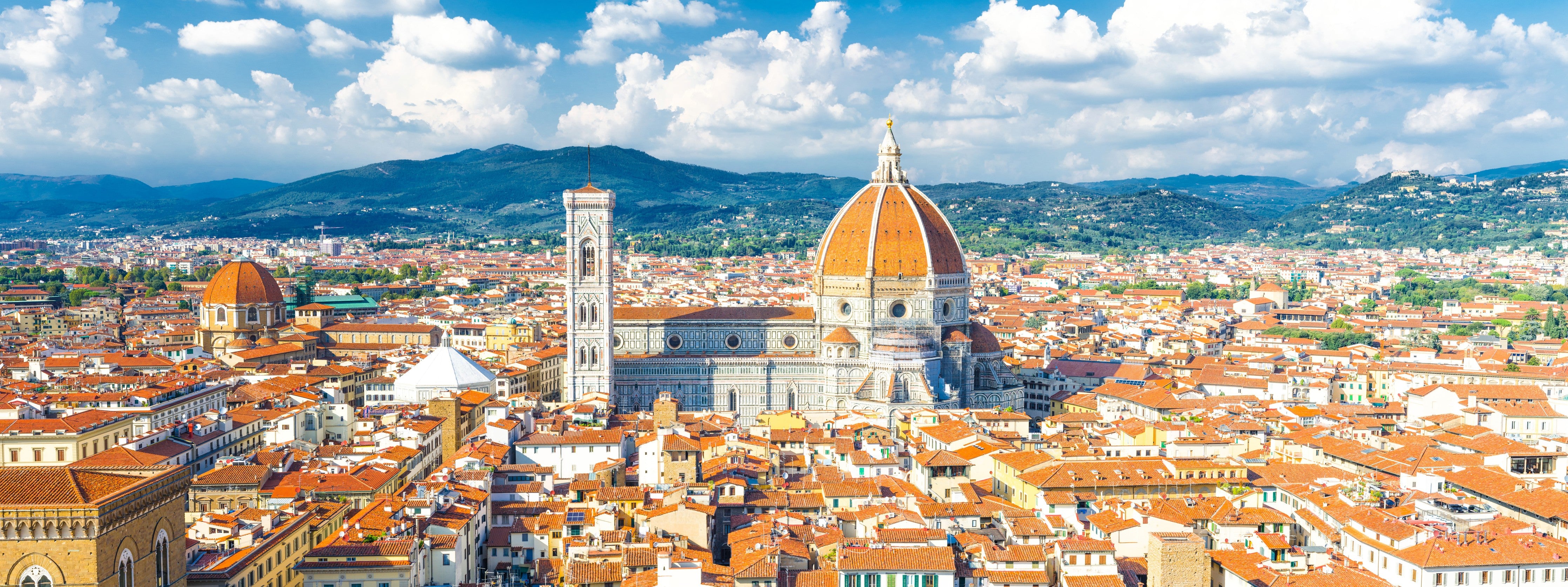 Wandverkleidung Schlafzimmer-Florenz Skyline mit Dom