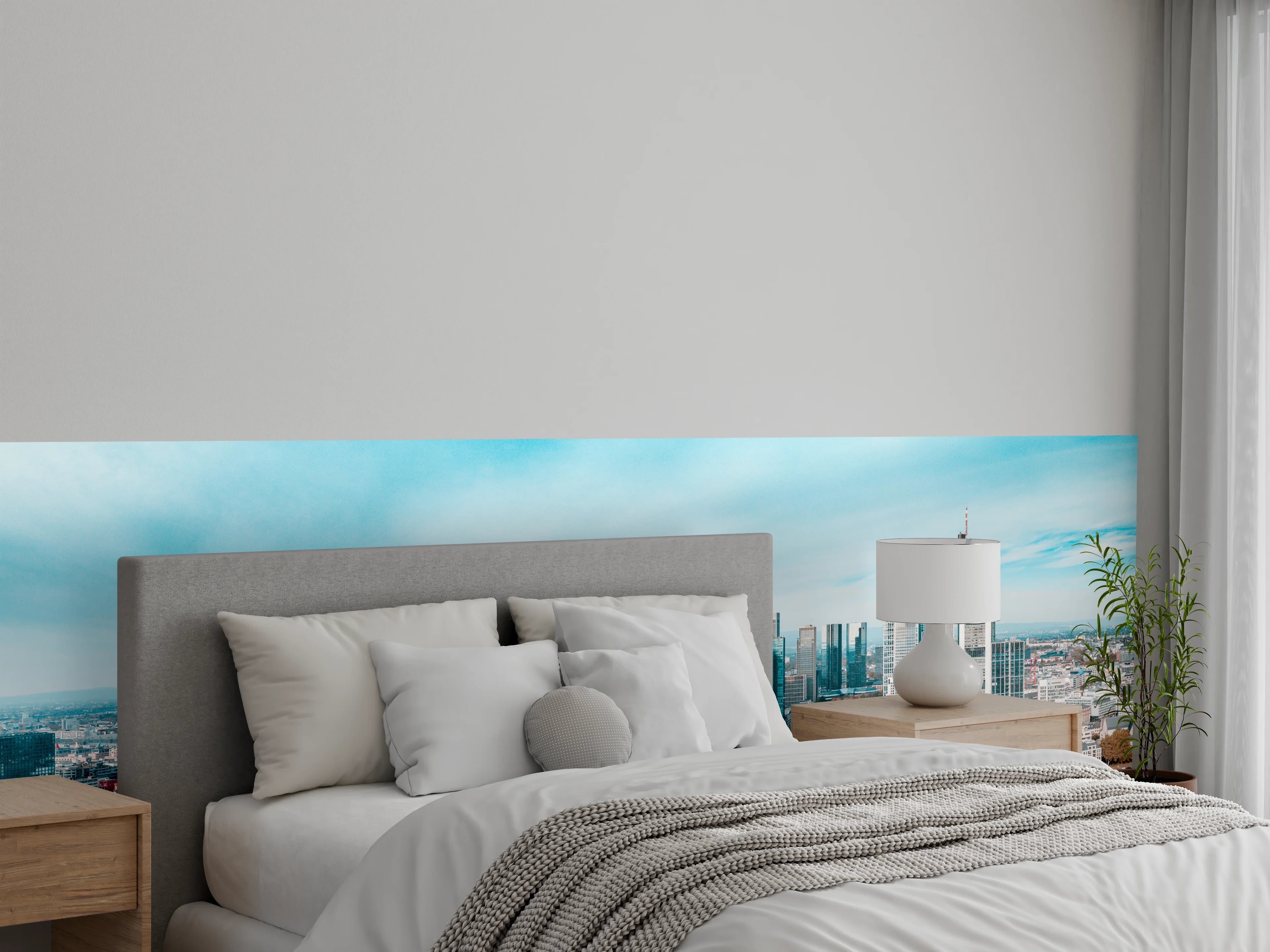 Wandverkleidung Schlafzimmer - Frankfurt Luftaufnahme Panorama