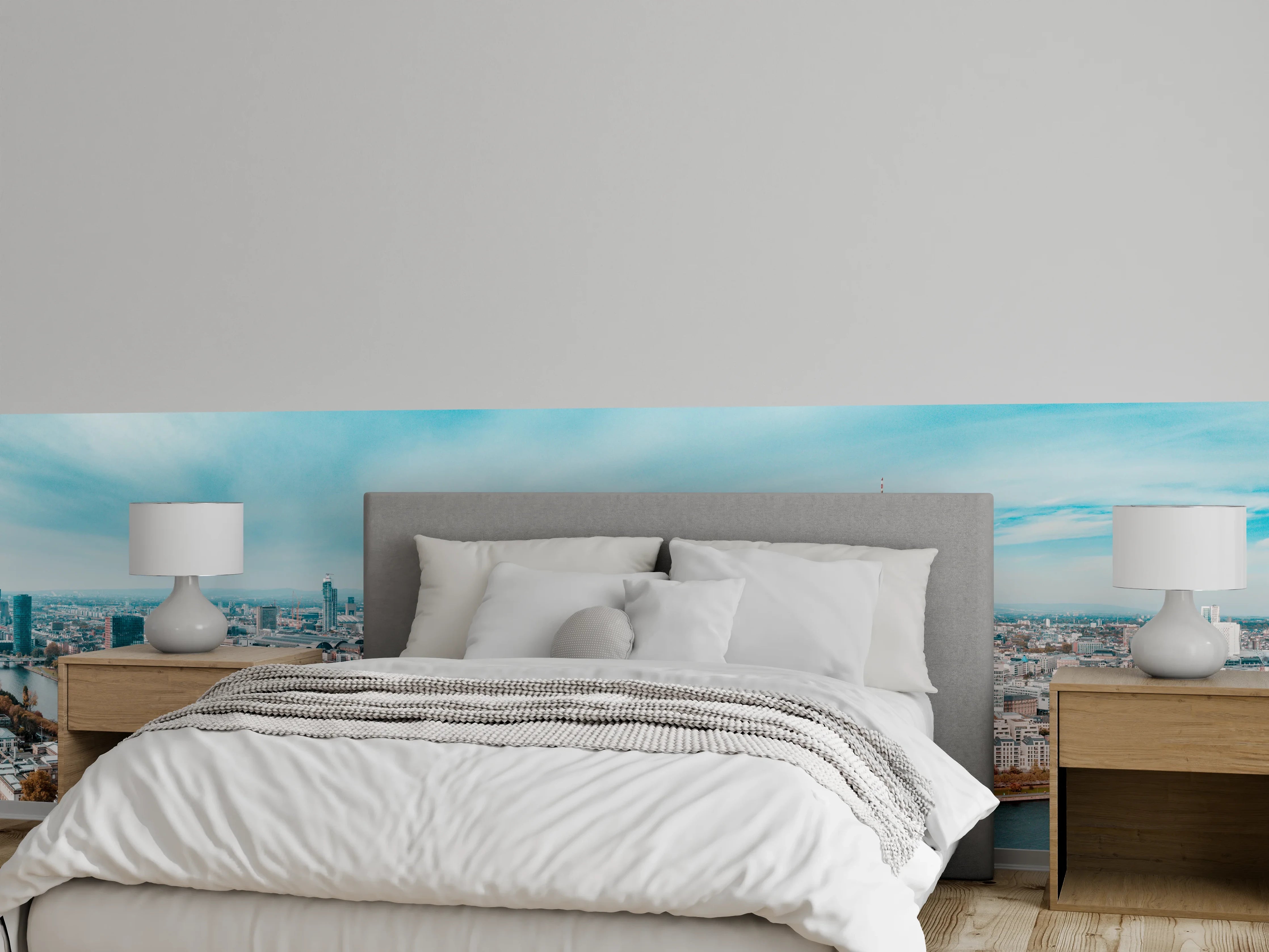 Wandverkleidung Schlafzimmer - Frankfurt Luftaufnahme Panorama
